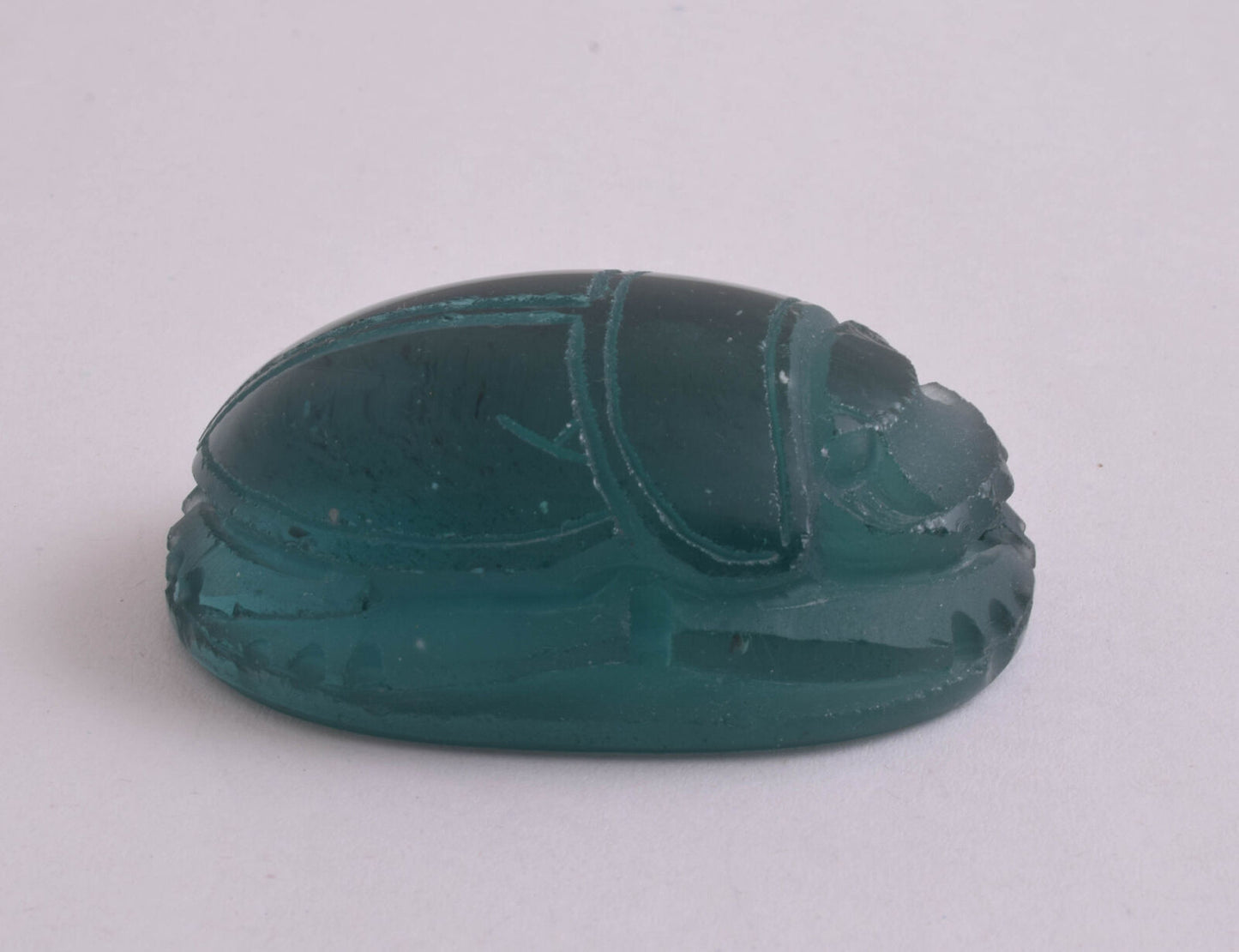 Obsidian Glass Egyptian Scarab, Volcanic Glass-Lava- Handcarved 117 gram