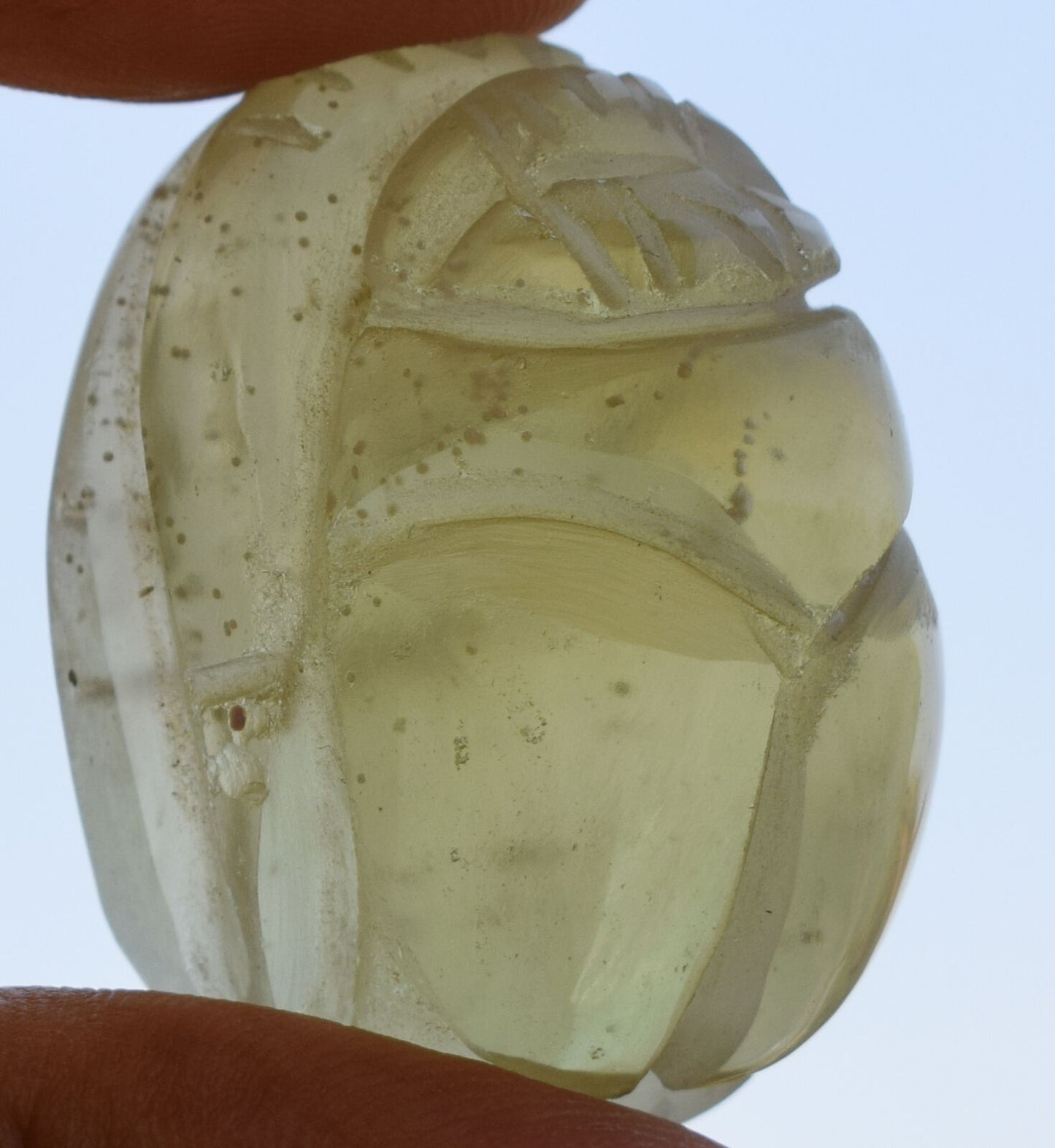 Libyan Desert Glass, Egyptian Scarab, Scarab Beetle, asteroids Impact, 150 Carat