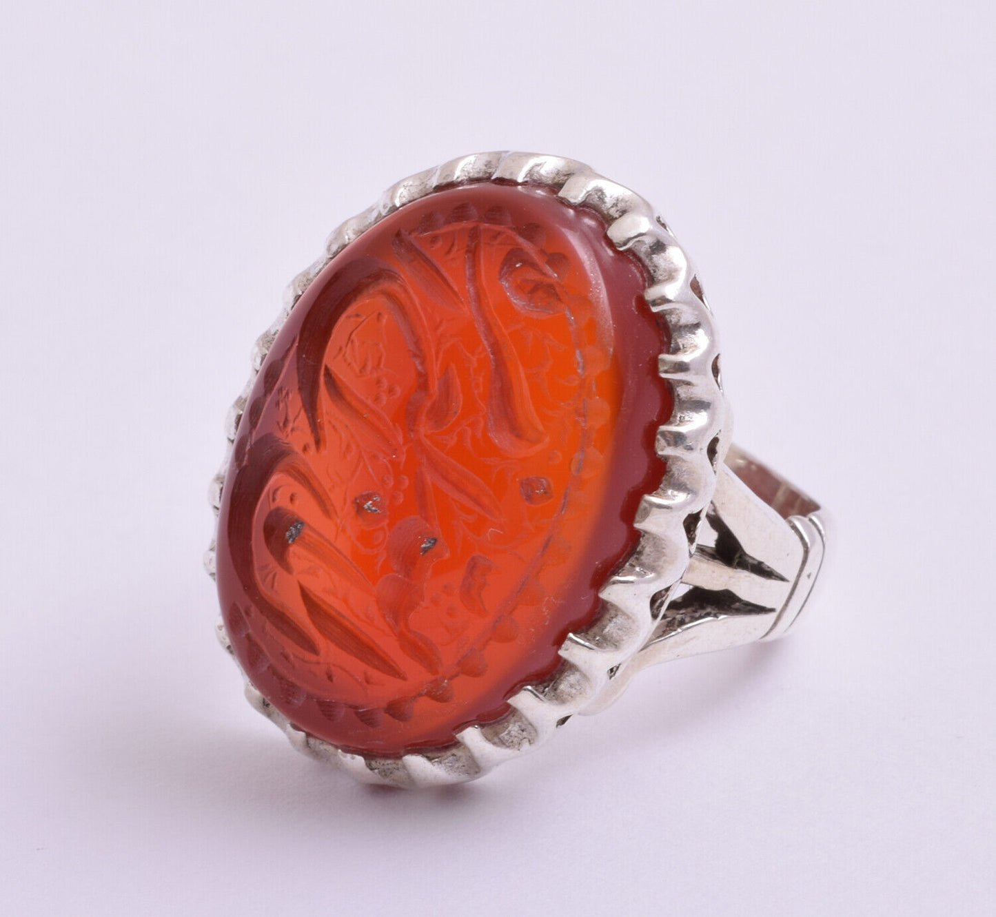 Islamic Yemeni Silver agate aqeeq aqiq men muslim ring -yemen عقيق