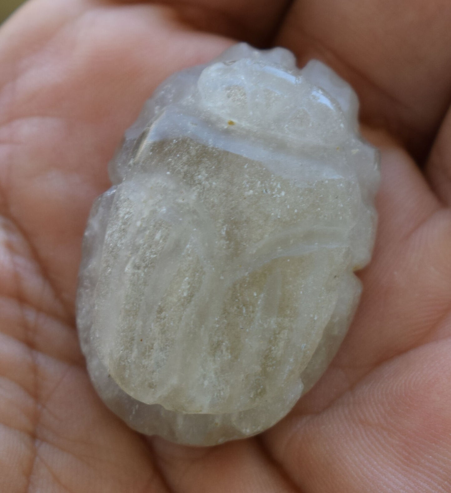 Libyan Desert Glass, Egyptian Scarab, Scarab Beetle, asteroids Impact, 124 Carat