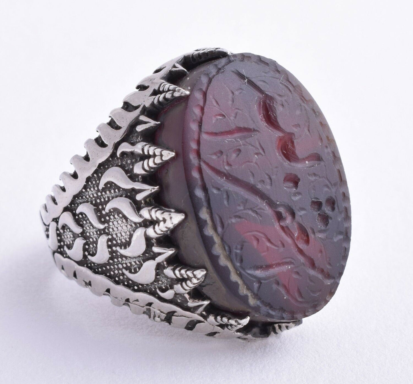 Yemeni agate ring-Yemen kabdi aqeeq-kabdi aqiq 925 Silver Men Ring-عقيق كبدي-DHL