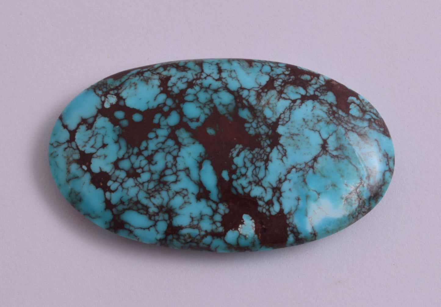 Egyptian Turquoise Cabochon/ Spiderweb Cab Cabochon stone 136 Carats/ 62mmX36mm