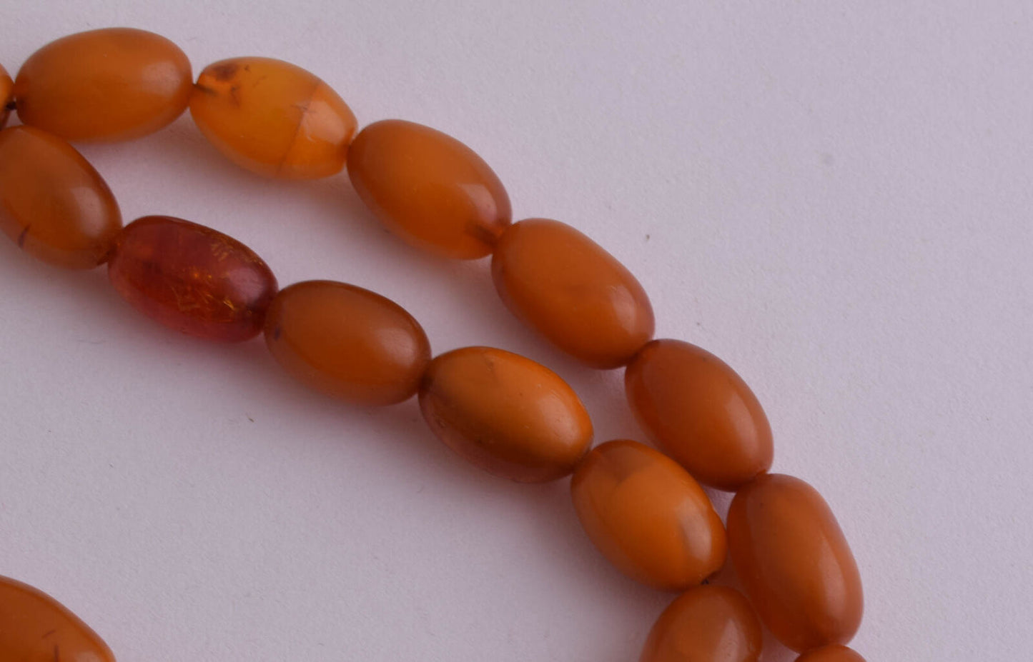 Antique natural butterscotch Amber kahraman Prayer Beads-Bernstein