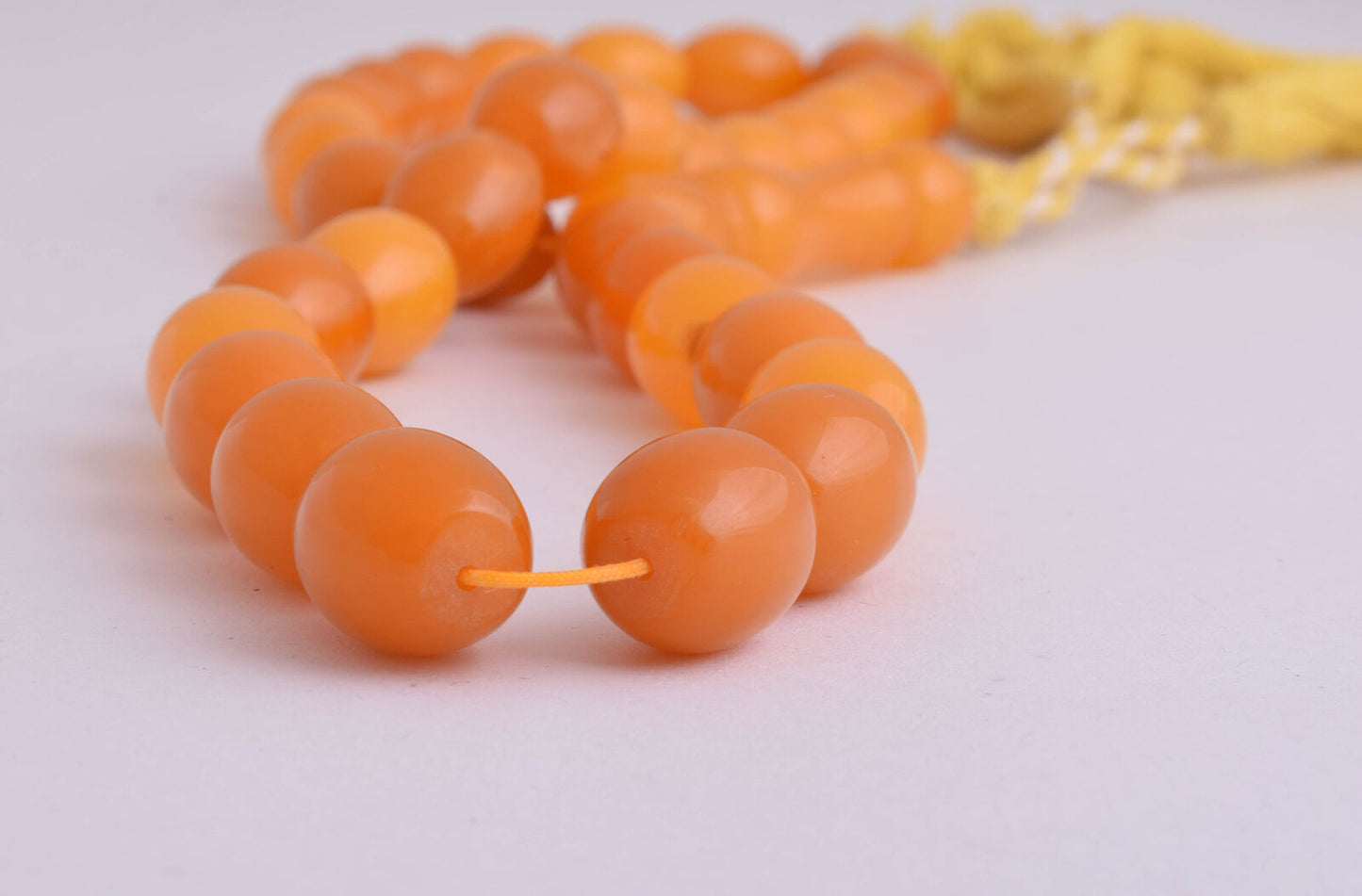 Vintage Prayer Beads-Pressed Amber komboloi-Tasbih- Masbaha