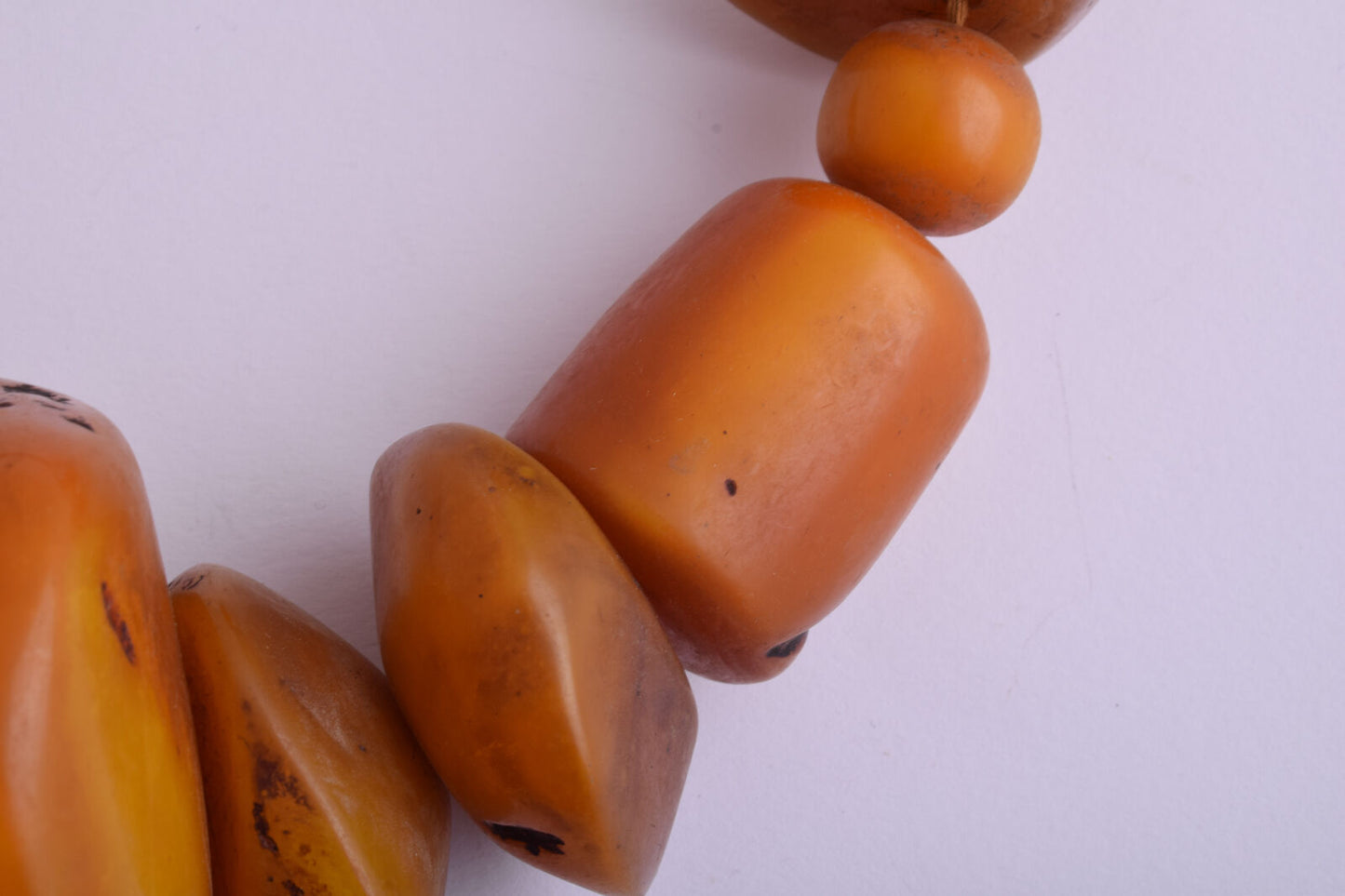 LARGE antique African Moroccan Amber Beads Strands-RESIN-FAUX amber- 570 gram