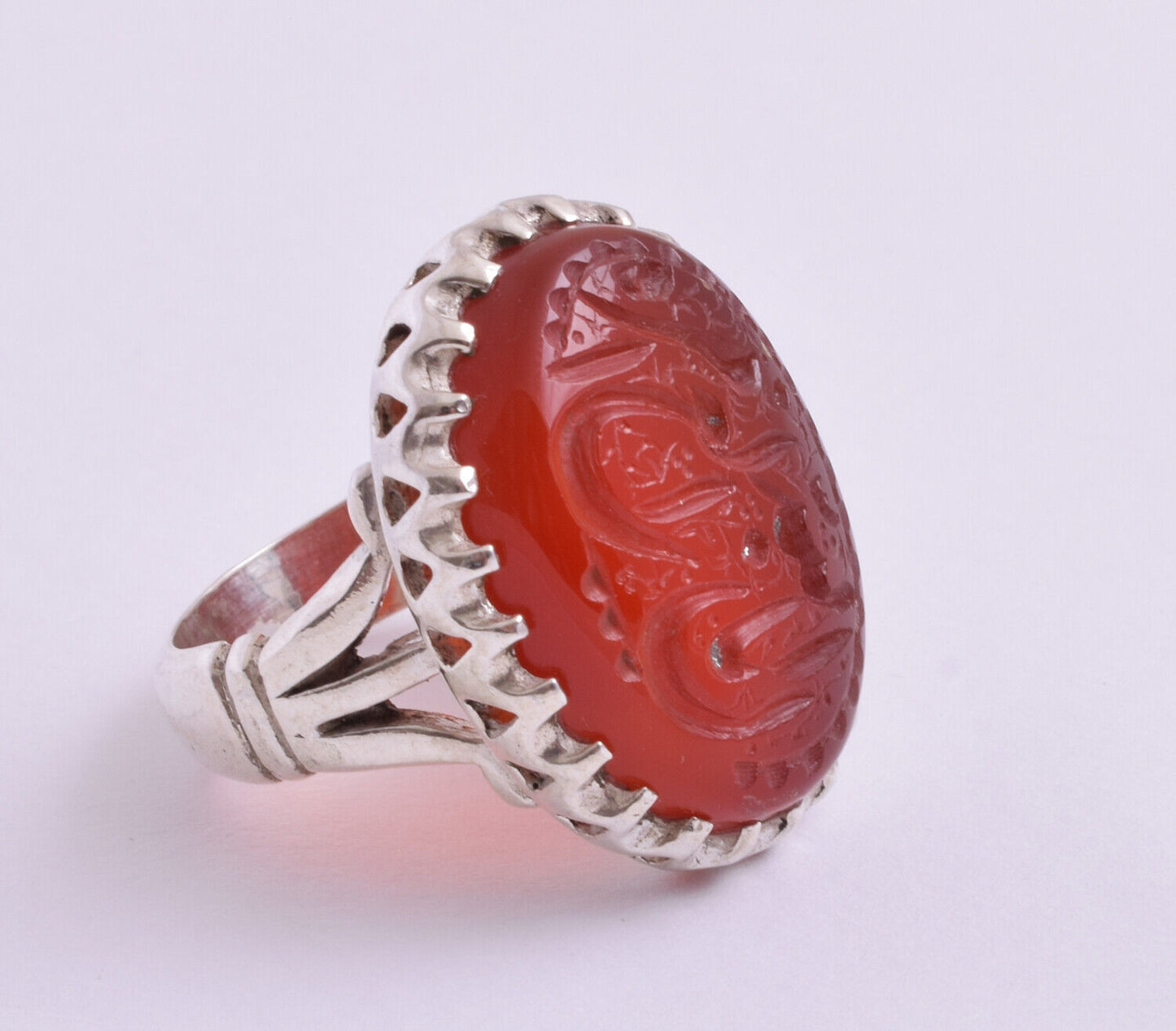 Islamic Yemeni Silver agate aqeeq aqiq men muslim ring -yemen عقيق