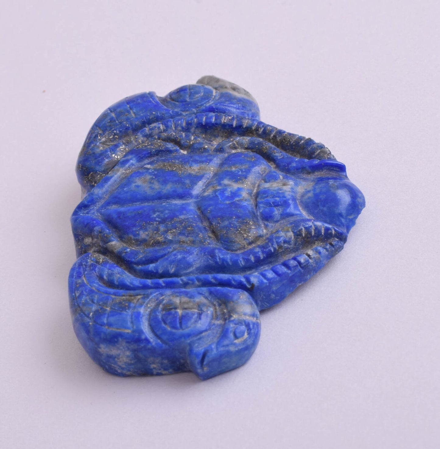 Egyptian Scarab-Hand Carved blue Lapis Lazuli-Protective- 2.5" / 46 gram