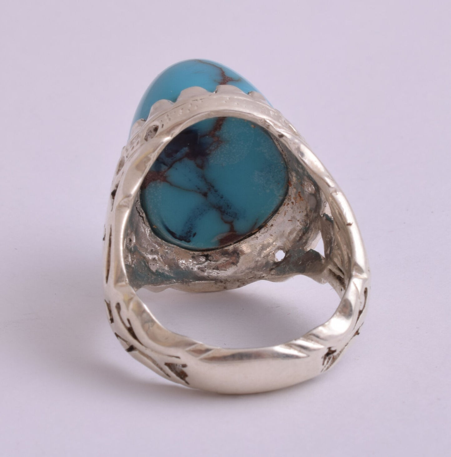 Egyptian Turquoise Sterling silver Men Ring-Middle Eastern