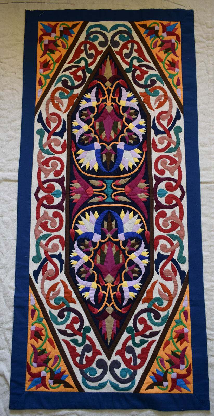 Handmade quilt-patchwork quilt-wall hanging tapestry-Egyptian tapestry-wall art