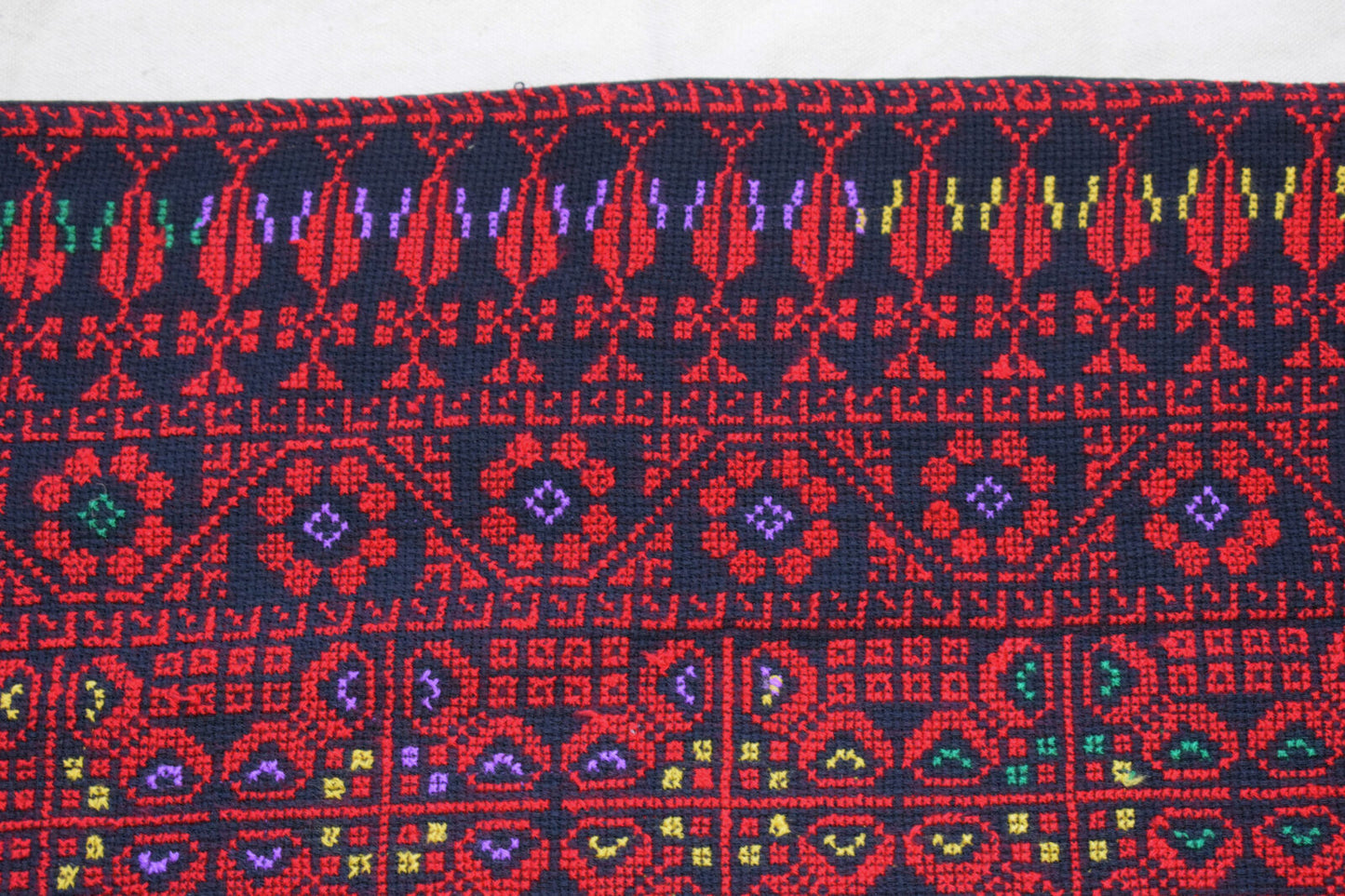 Egyptian Palestinian Bedouin Tablecloth-Hand Stitched embroidered  Tablecloth