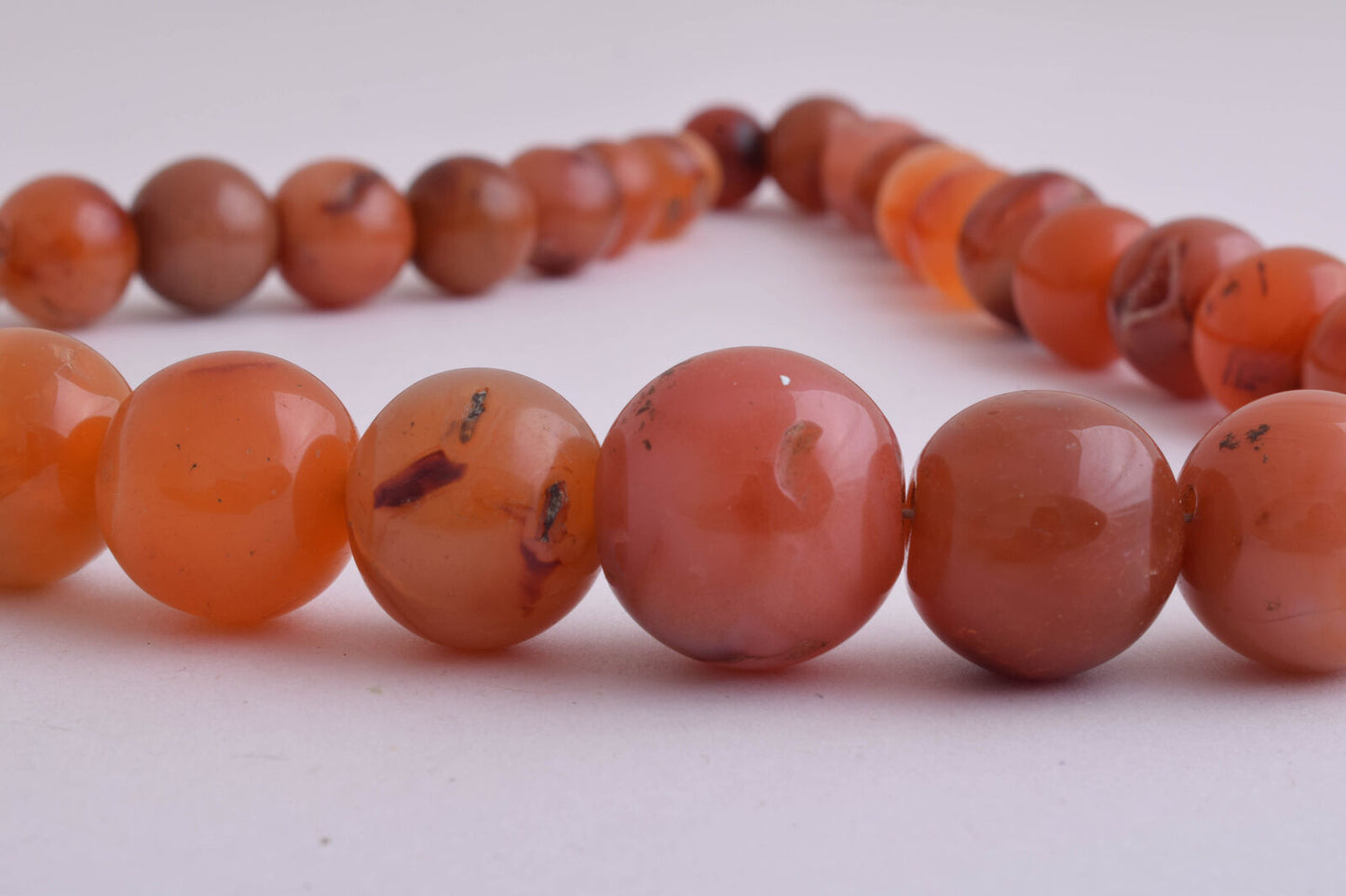 Vintage Carnelian Agate beads Necklace-trade beads-middle eastern-220 gram