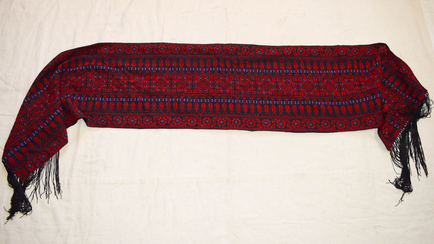 Hand Stitched embroidered Egyptian / Palestinian Bedouin Wrap Shawl Scarf