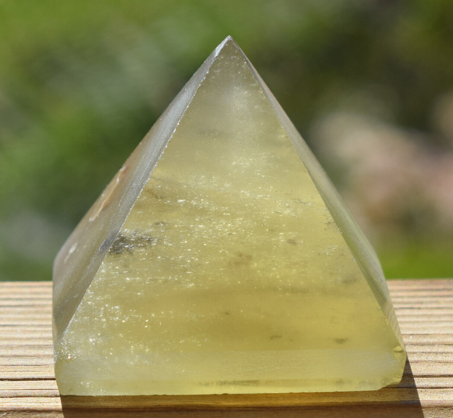 Libyan Desert Glass Pyramid-288 ct-Meteorite Tektite-asteroid impact