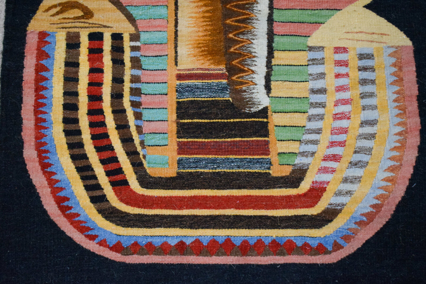 King Tut-Tutankhamun-Egypt-Hand Woven Tapestry Wall Hanging-Wool Kilim Rug