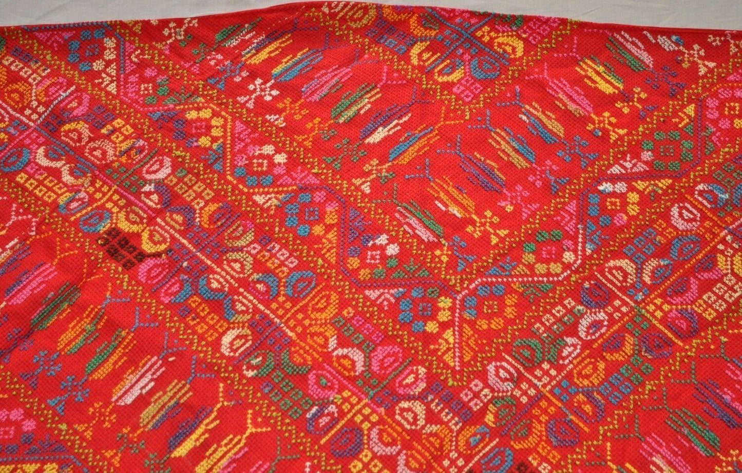 Palestinian Scarf, Embroidered Shawl, Egyptian Shawl, Bedouin Scarf, Hand Woven