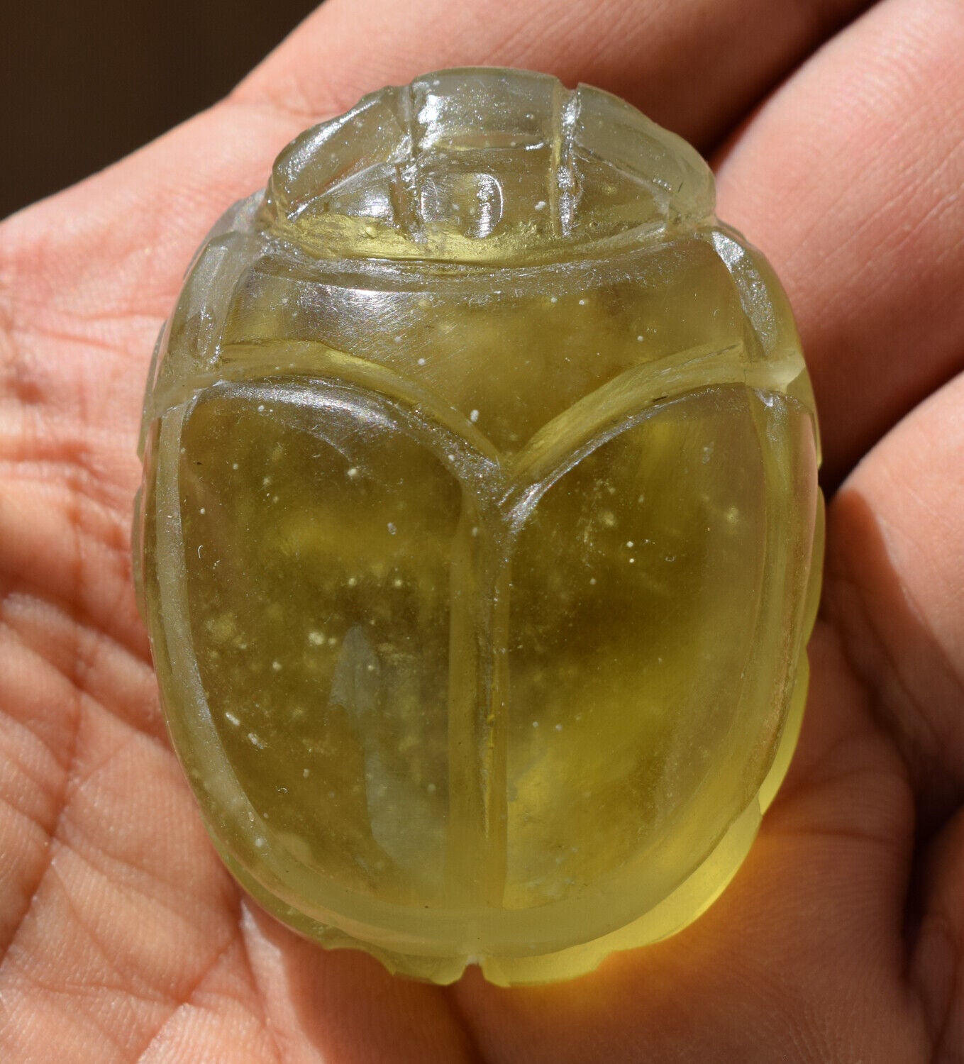 Libyan Desert Glass, Egyptian Scarab, Scarab Beetle, asteroids Impact, 380 Carat