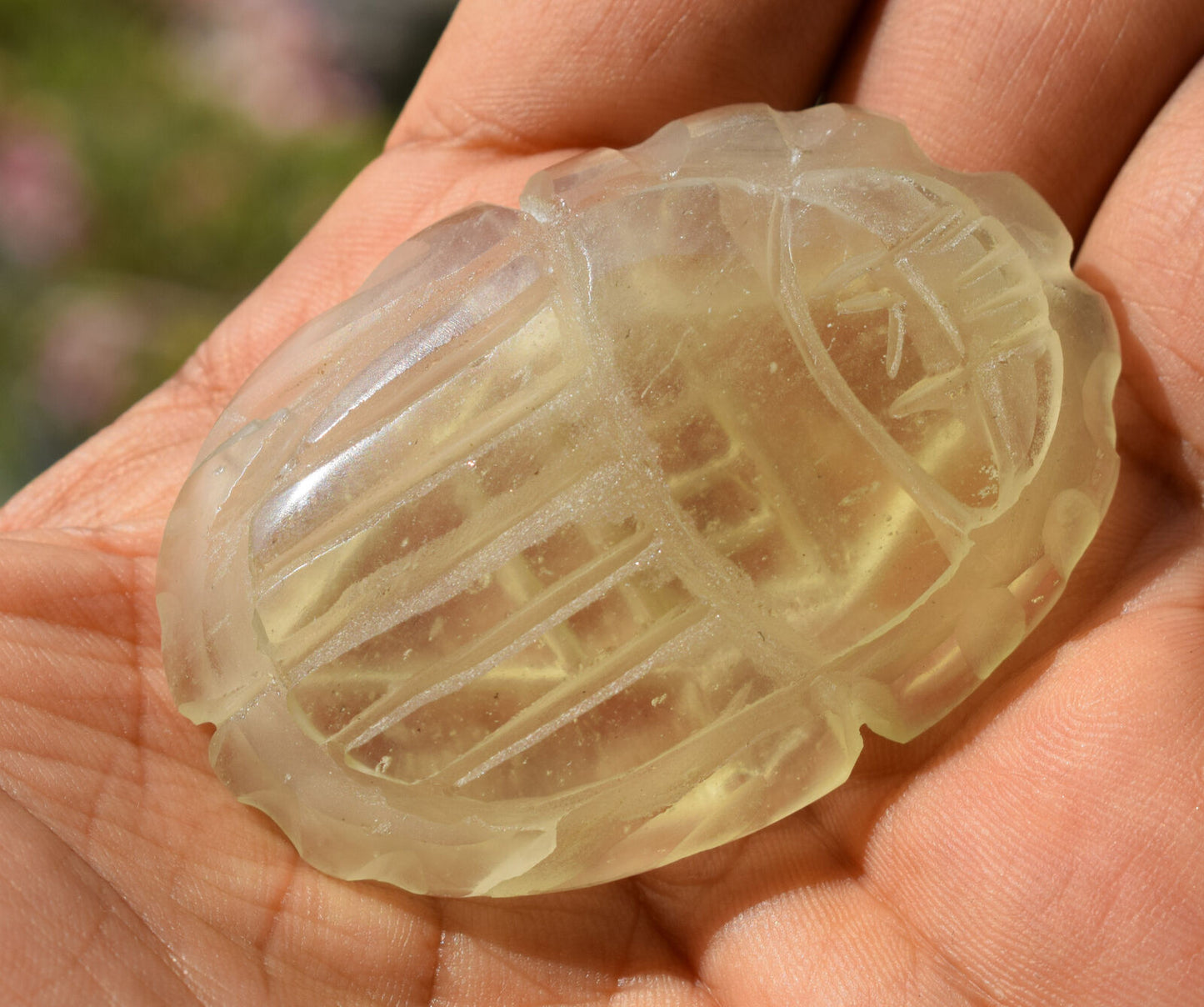 Libyan Desert Glass, Egyptian Scarab, Scarab Beetle, asteroids Impact, 262 Carat