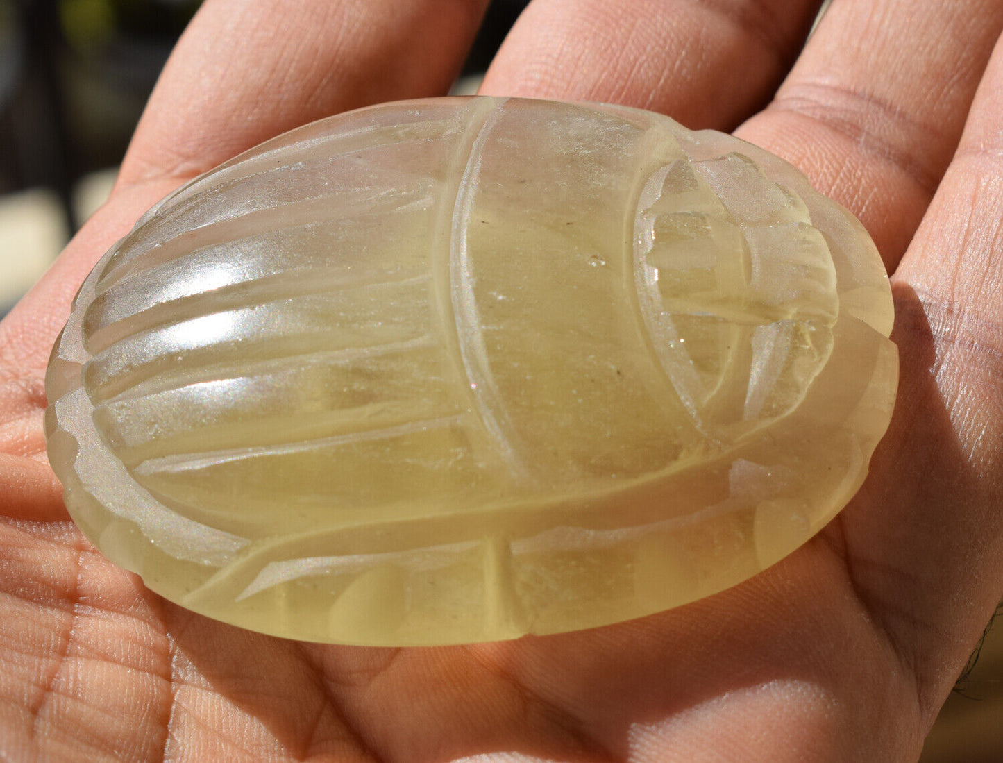 Libyan Desert Glass, Egyptian Scarab, Scarab Beetle, asteroids Impact, 444 Carat