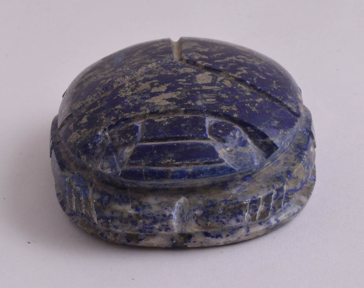 Egyptian Scarab-Carved Egyptian Lapis Lazuli Scarab- 3.4" /  379 gram