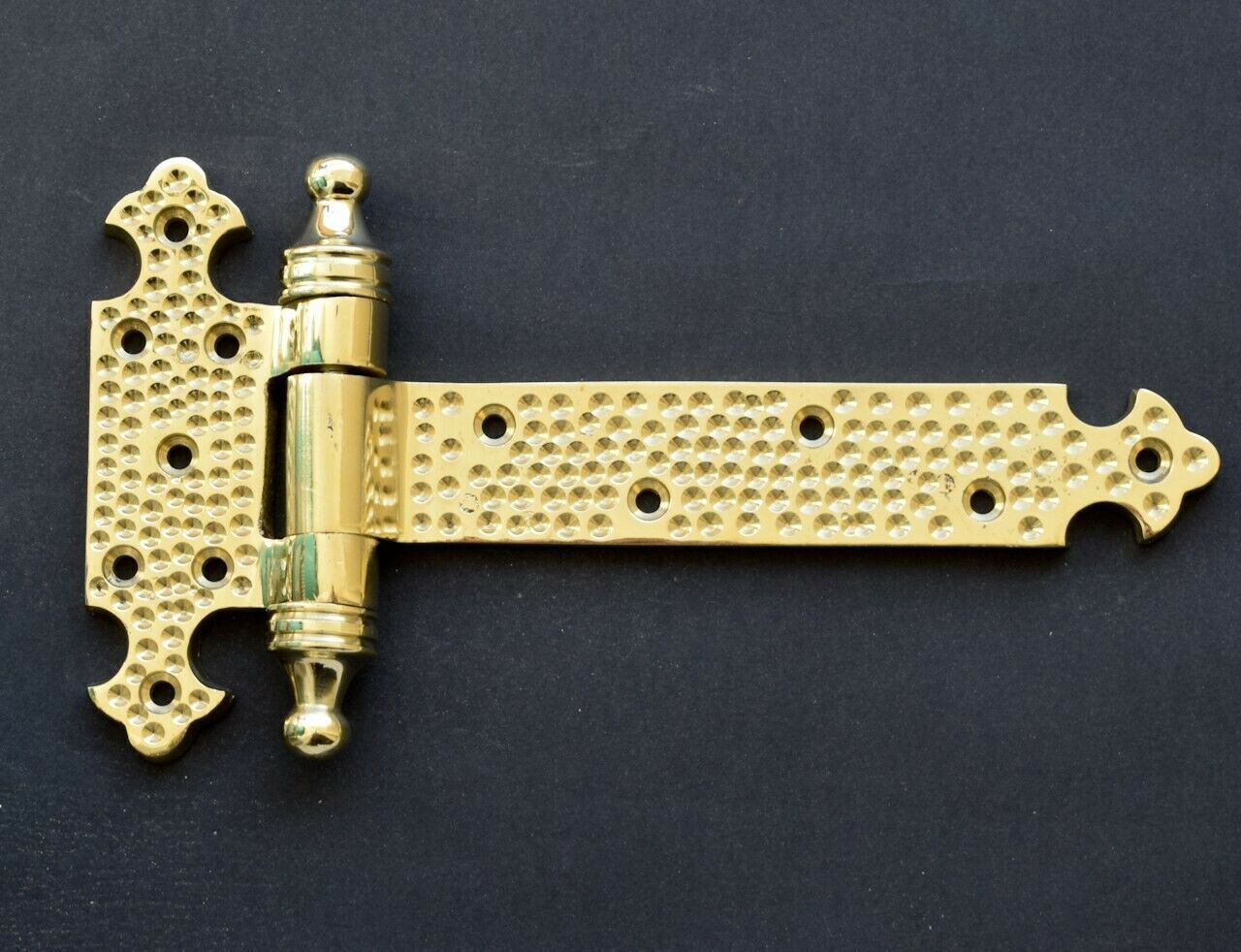 2X Egyptian Moroccan Spanish Islamic Middle Eastern Brass Hardware Door Hinges