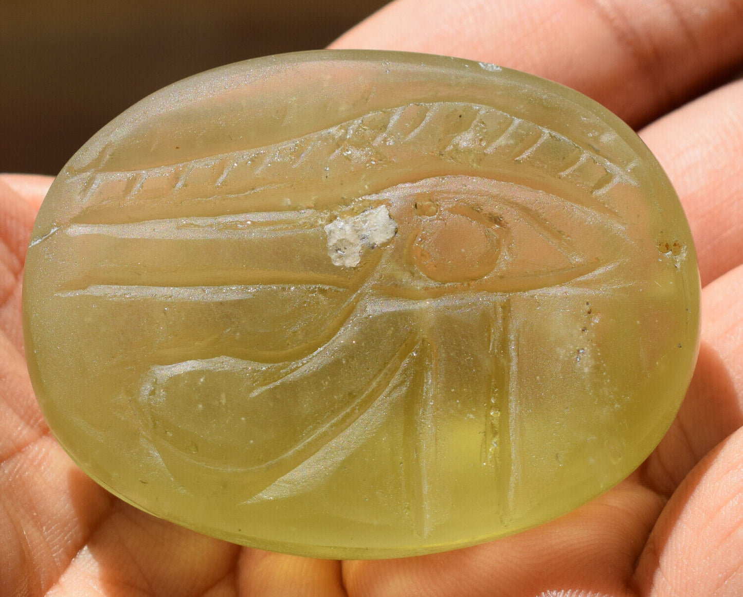 Libyan Desert Glass, Egyptian Scarab, Scarab Beetle, asteroids Impact 429 Carat