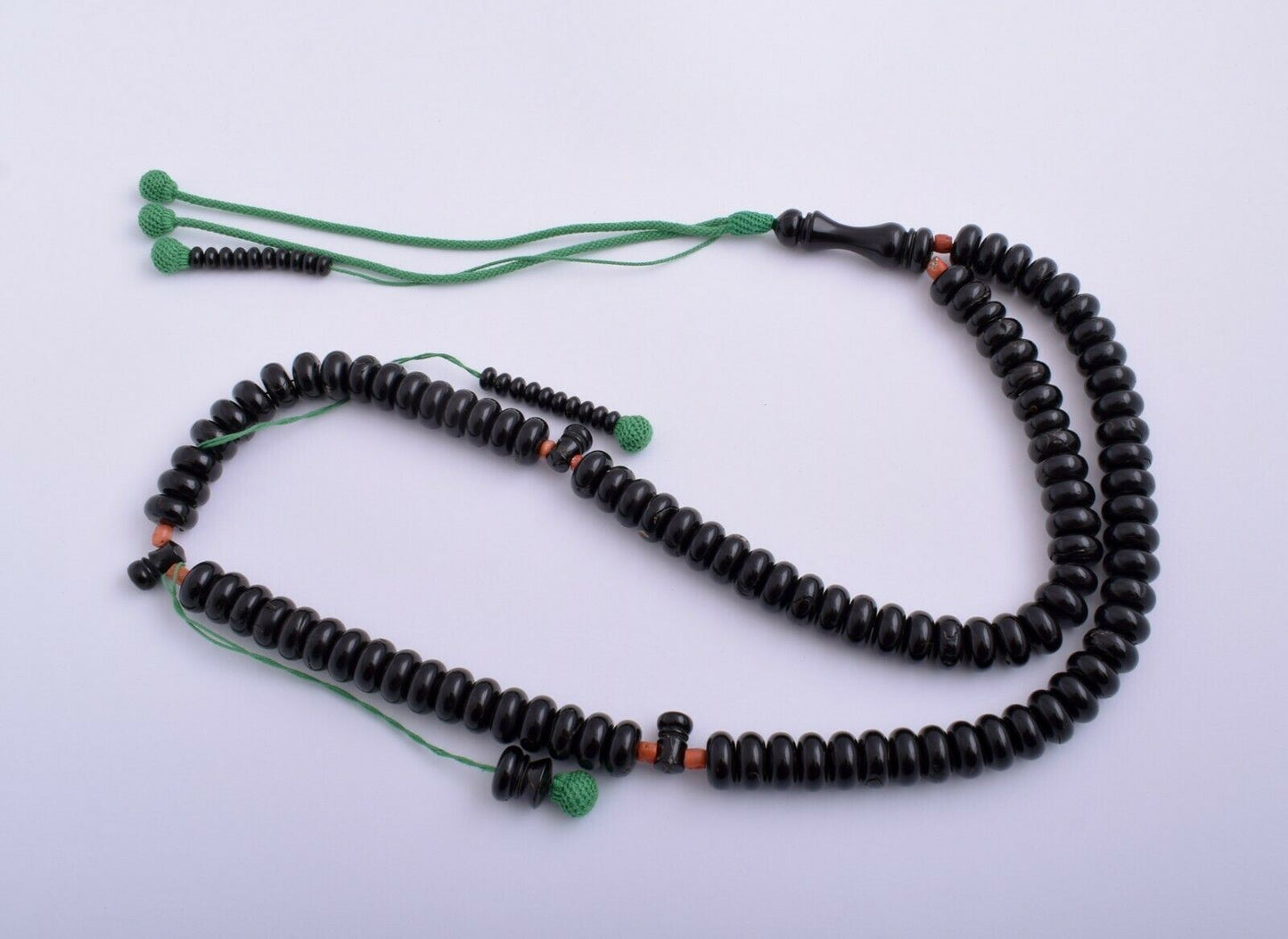 Prayer Beads- Black Coral-Yusr komboloi-Islamic Tasbih- سبحة يسر البحر الاحمر