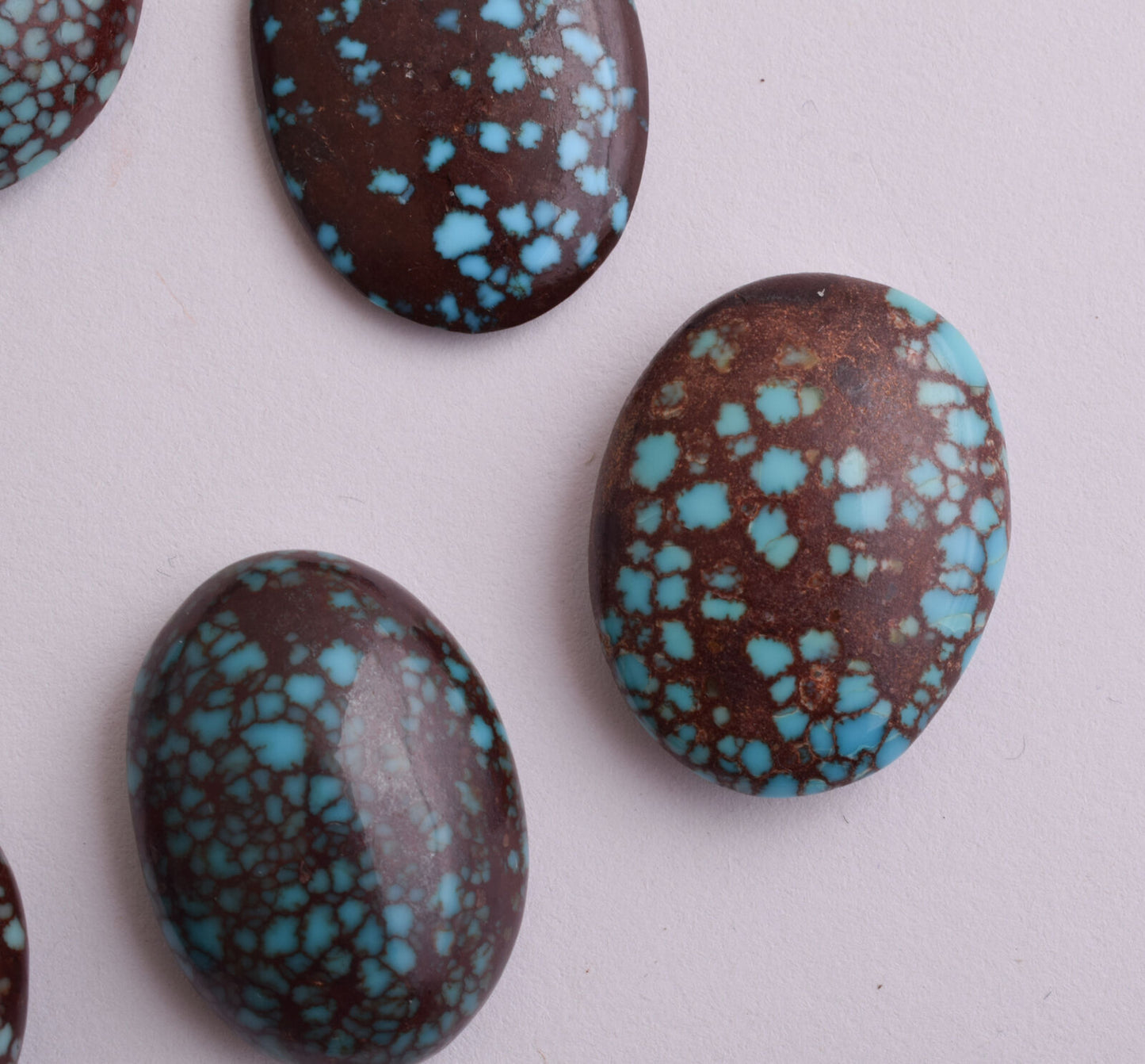 Egyptian Turquoise spiderweb Cabochon/ 10 Cab cabochon stone- 455 Carats-Lot