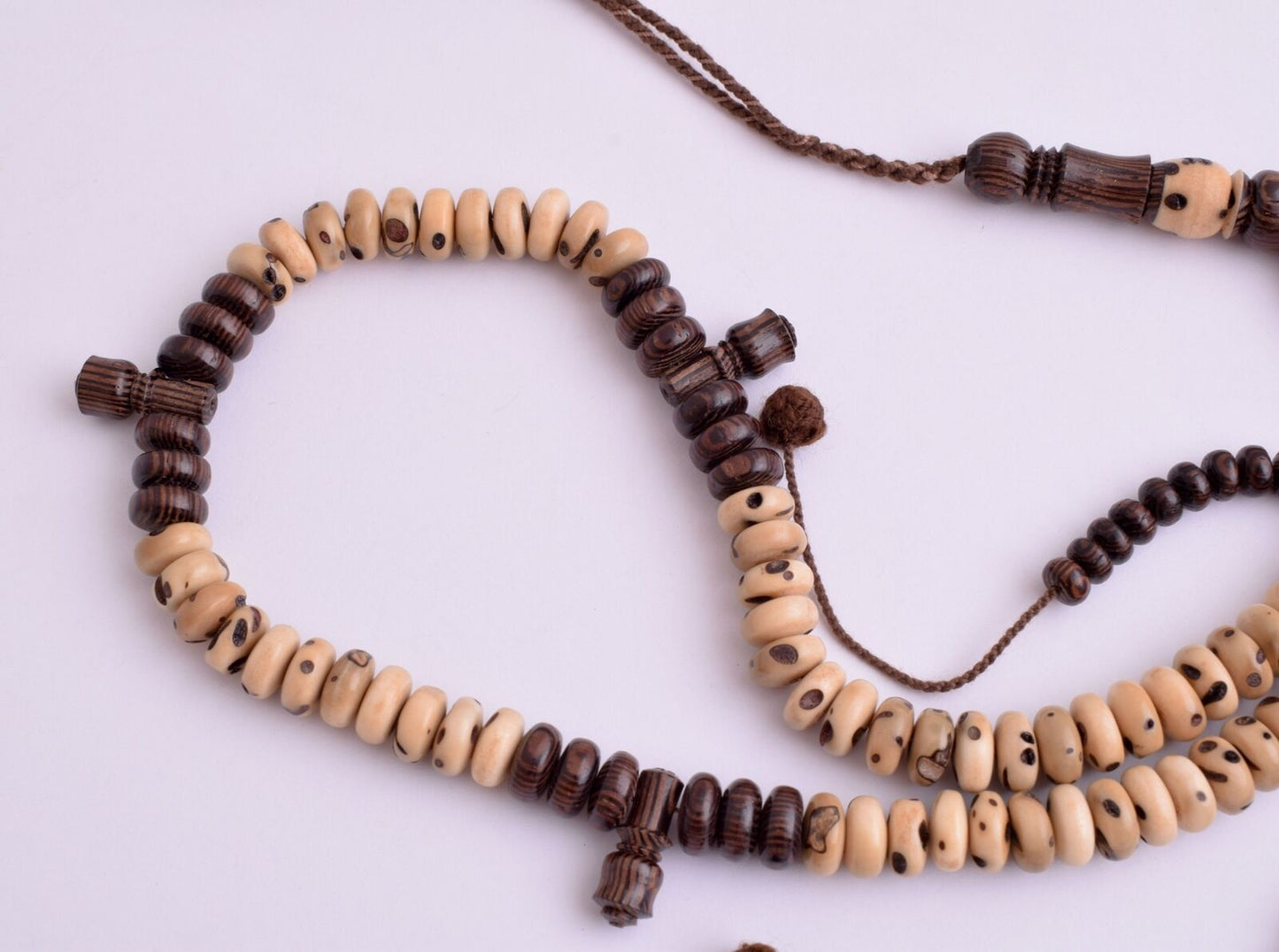 OUD Sholib/  wood Islamic Prayer Beads-Worry Beads-Muslim Tasbih-Dhikr