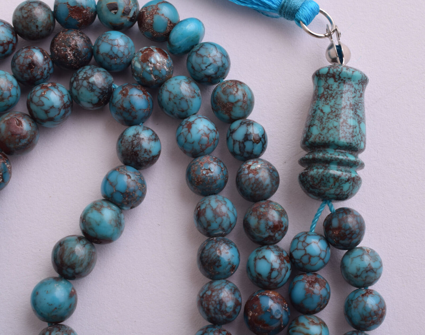 Egyptian Turquoise Islamic prayer beads,muslim Tasbih