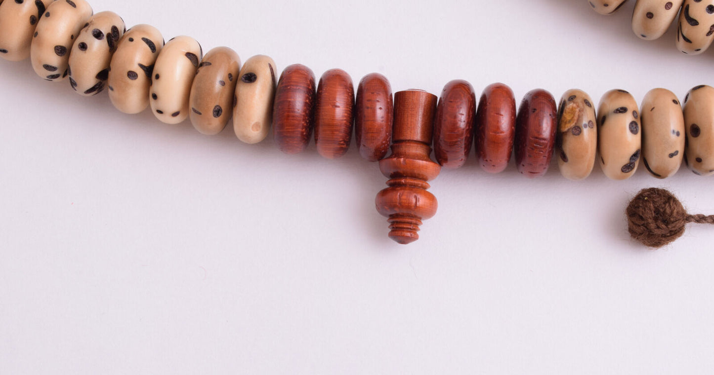 MOROCCAN OUD SALIBA Sholib- Rosewood Islamic Prayer Beads-Worry Beads