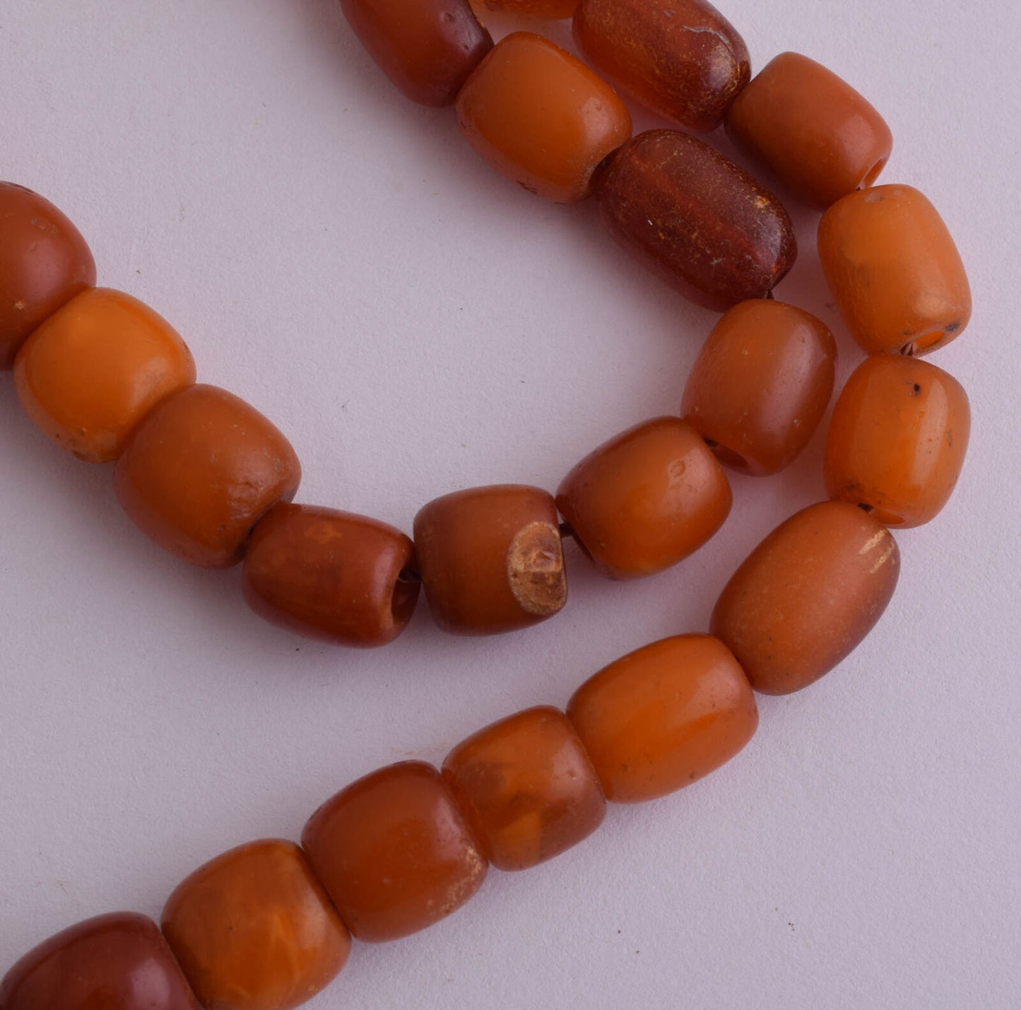 Antique natural butterscotch Amber kahraman Prayer Beads-Bernstein