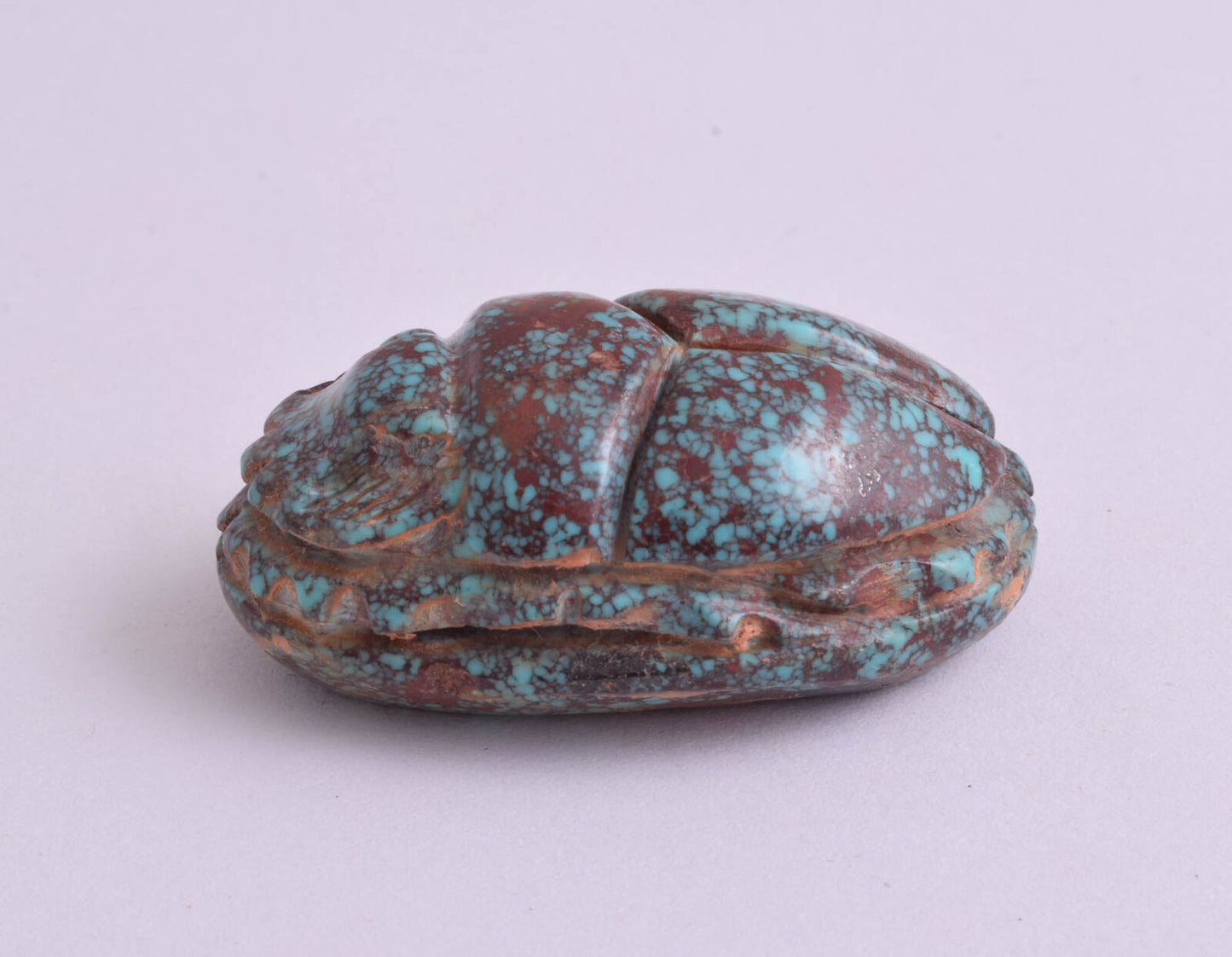 Egyptian Scarab-Hand Carved Egyptian Turquoise Scarab Beetle-125 Carat