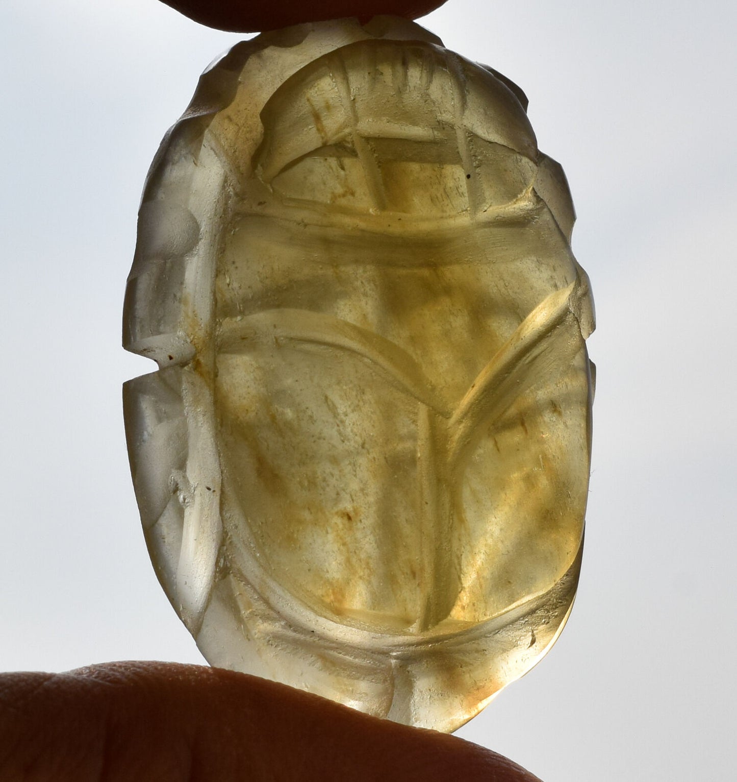 Libyan Desert Glass, Egyptian Scarab, Scarab Beetle, asteroids Impact- 100 Carat