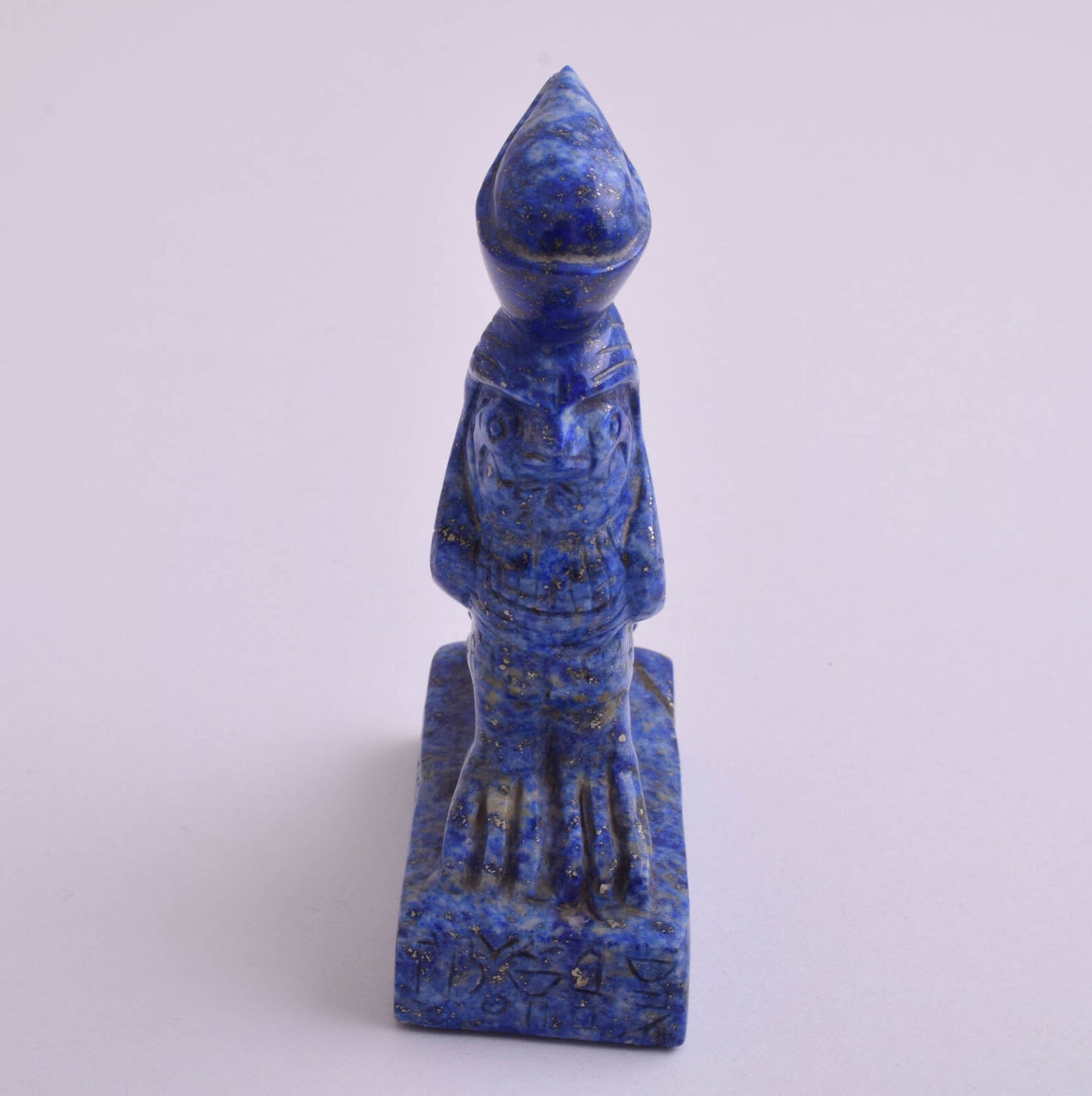 Egyptian Hand Carved Lapis Lazuli Horus falcon statue-Sculpture-Vintage