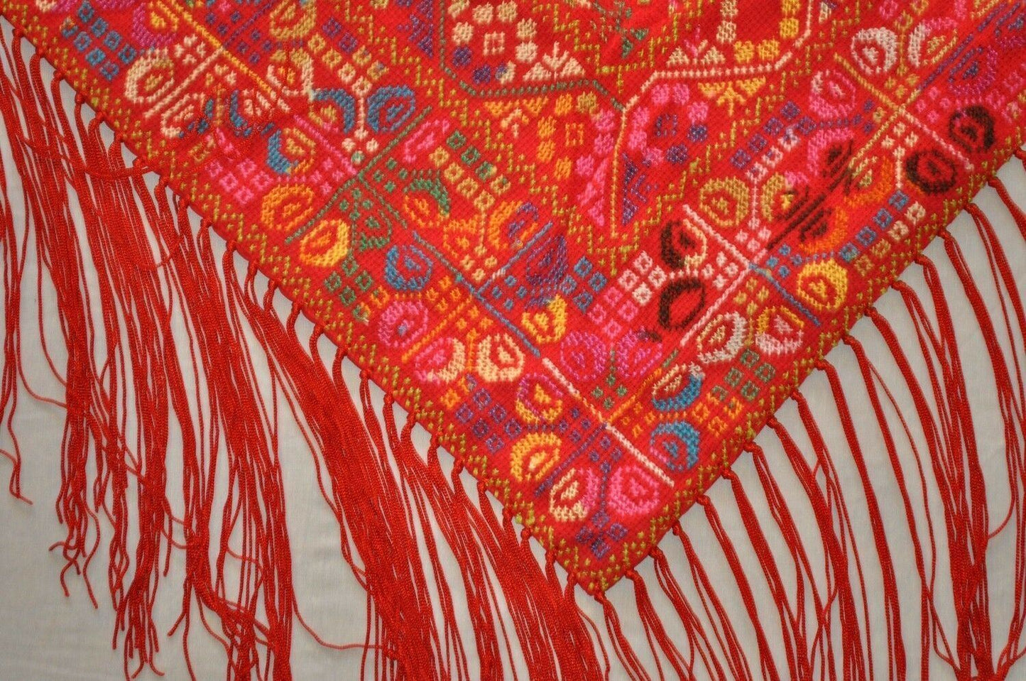 Palestinian Scarf, Embroidered Shawl, Egyptian Shawl, Bedouin Scarf, Hand Woven