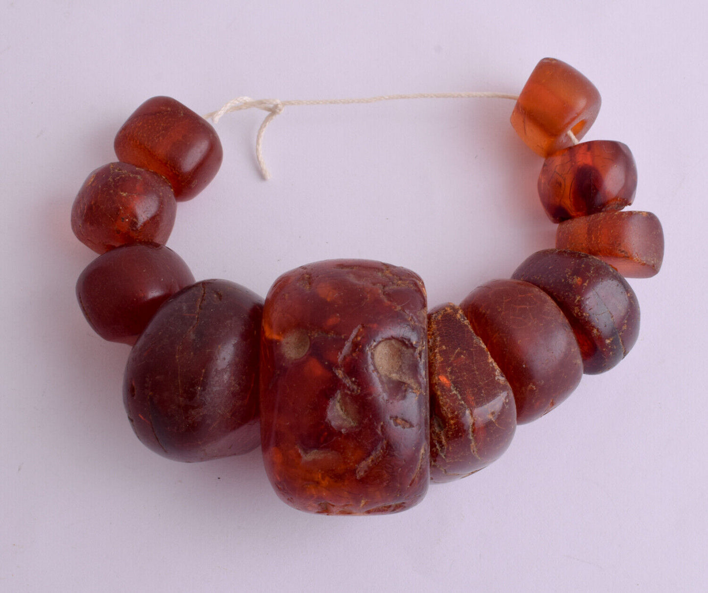 Vintage Natural genuine moroccan berber amber beads-74 gram