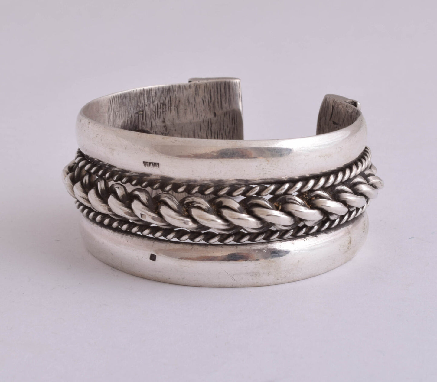 Vintage Egyptian Ethnic Bedouin Silver Siwa Bracelet Cuff