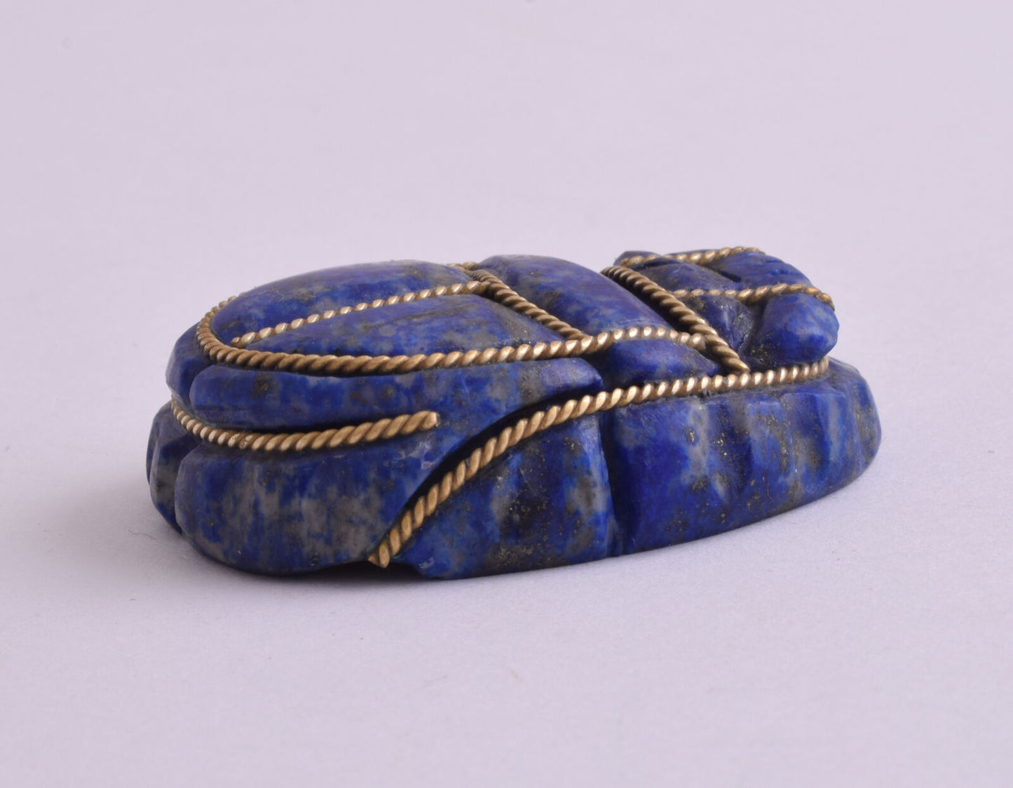 Egyptian Scarab-Hand Carved egyptian Lapis Lazuli SCARAB- 2" / 57 gram