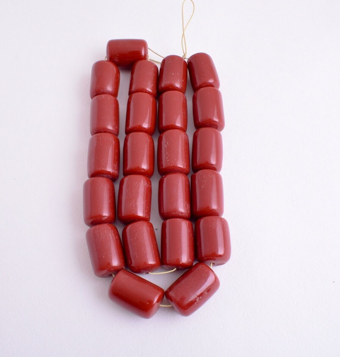 Vintage African Cherry Amber Beads Strands-resin-faux amber