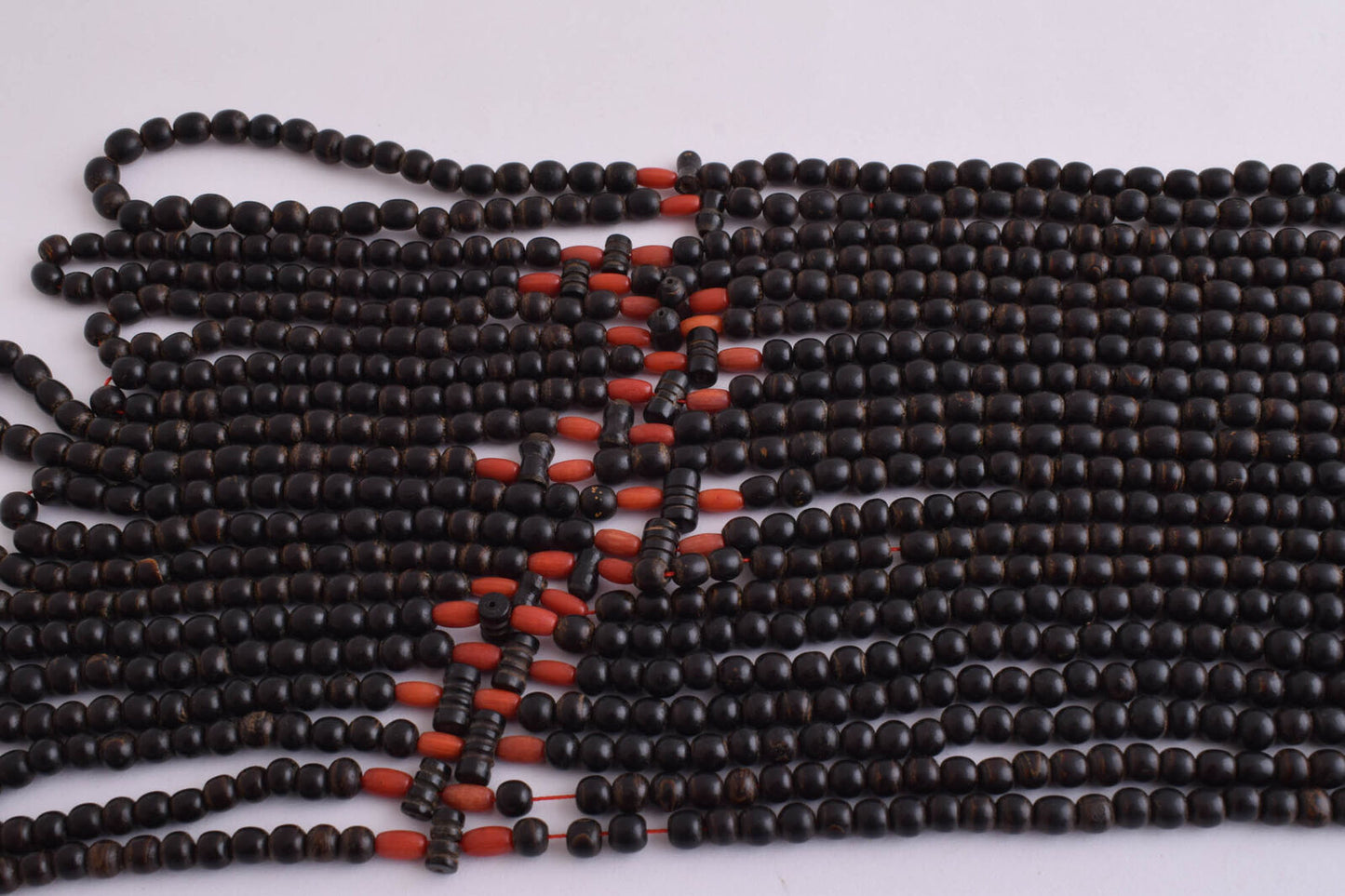 10 Prayer Beads-Antique black coral Yusr worry beads-komboloi-5mm beads