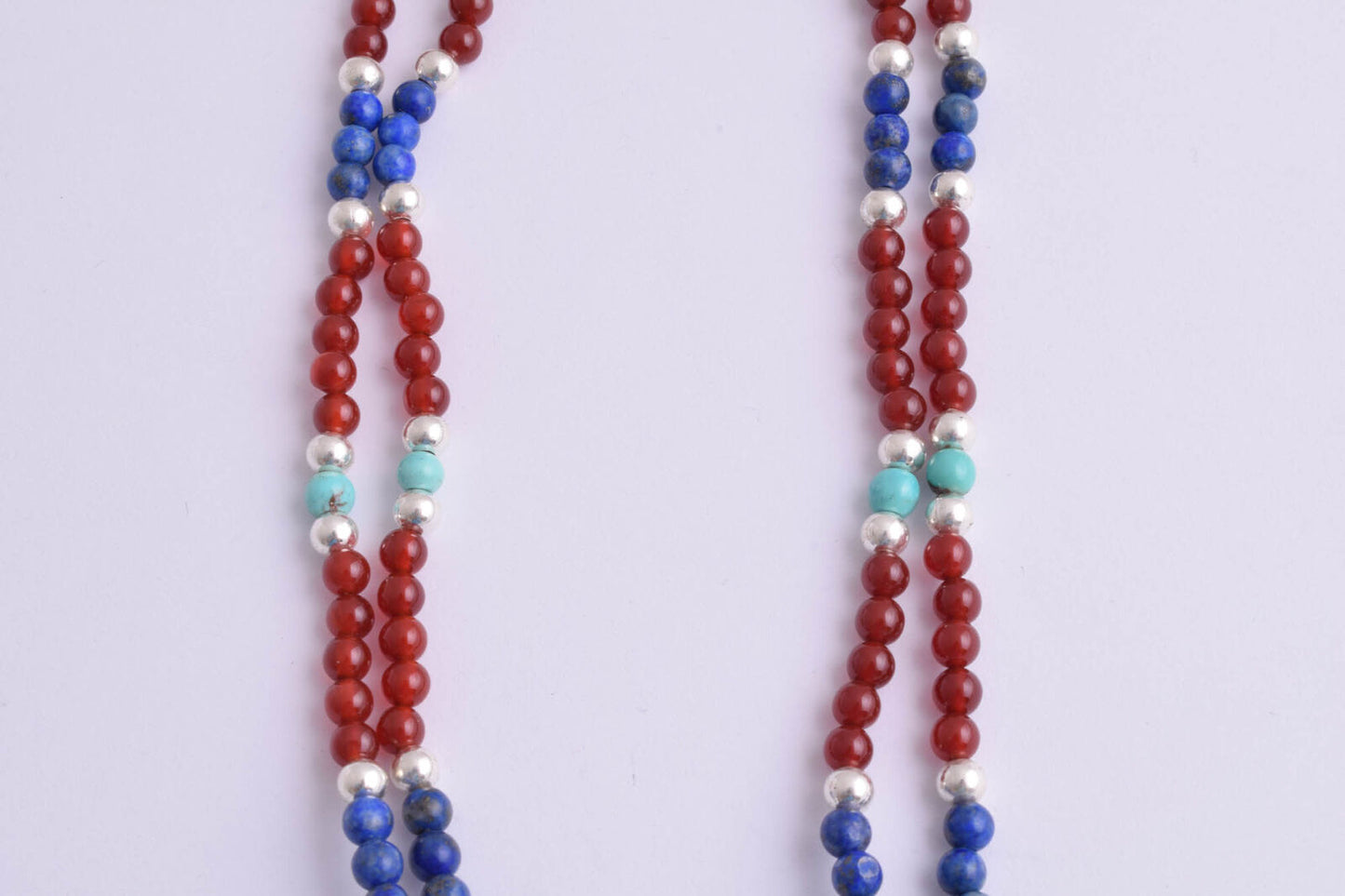 Egyptian Silver Pendant Necklace,Revival,Pharaoh, Turquoise, red coral , lapis