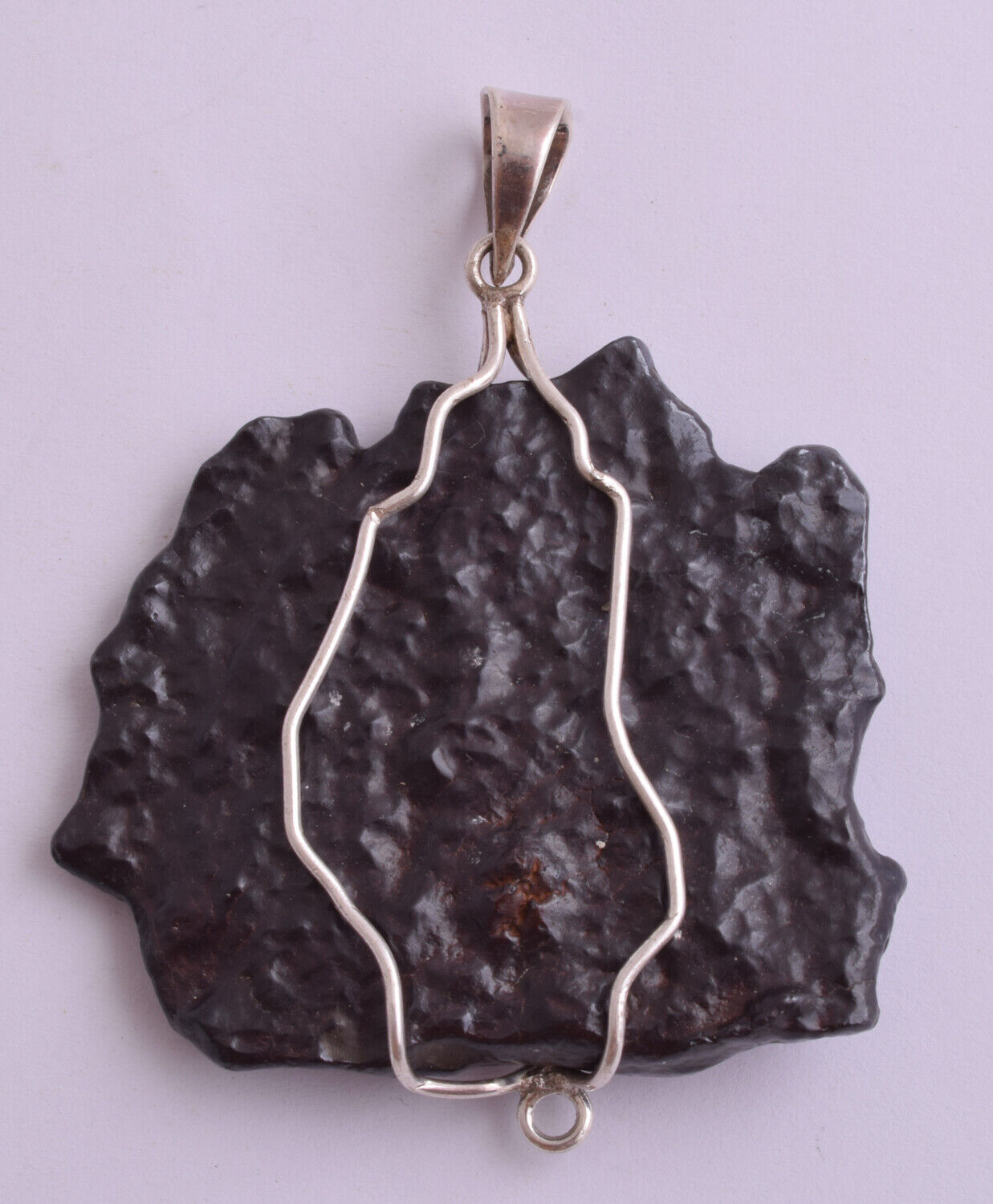 Goethite after Marcasite stone 925 sterling Silver Pendant-Handcrafted-Egypt