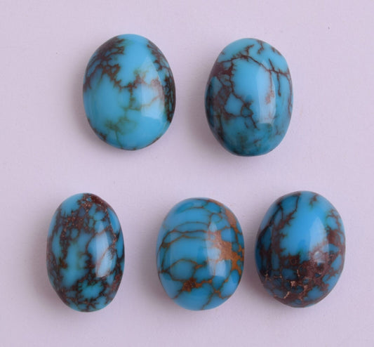 Egyptian Turquoise Cabochon/ 5 Cab Cabochon stone- 78 Carats-Lot