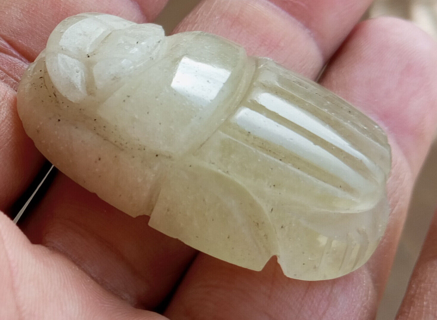 Libyan Desert Glass, Egyptian Scarab, Scarab Beetle, asteroids Impact- 140 Carat