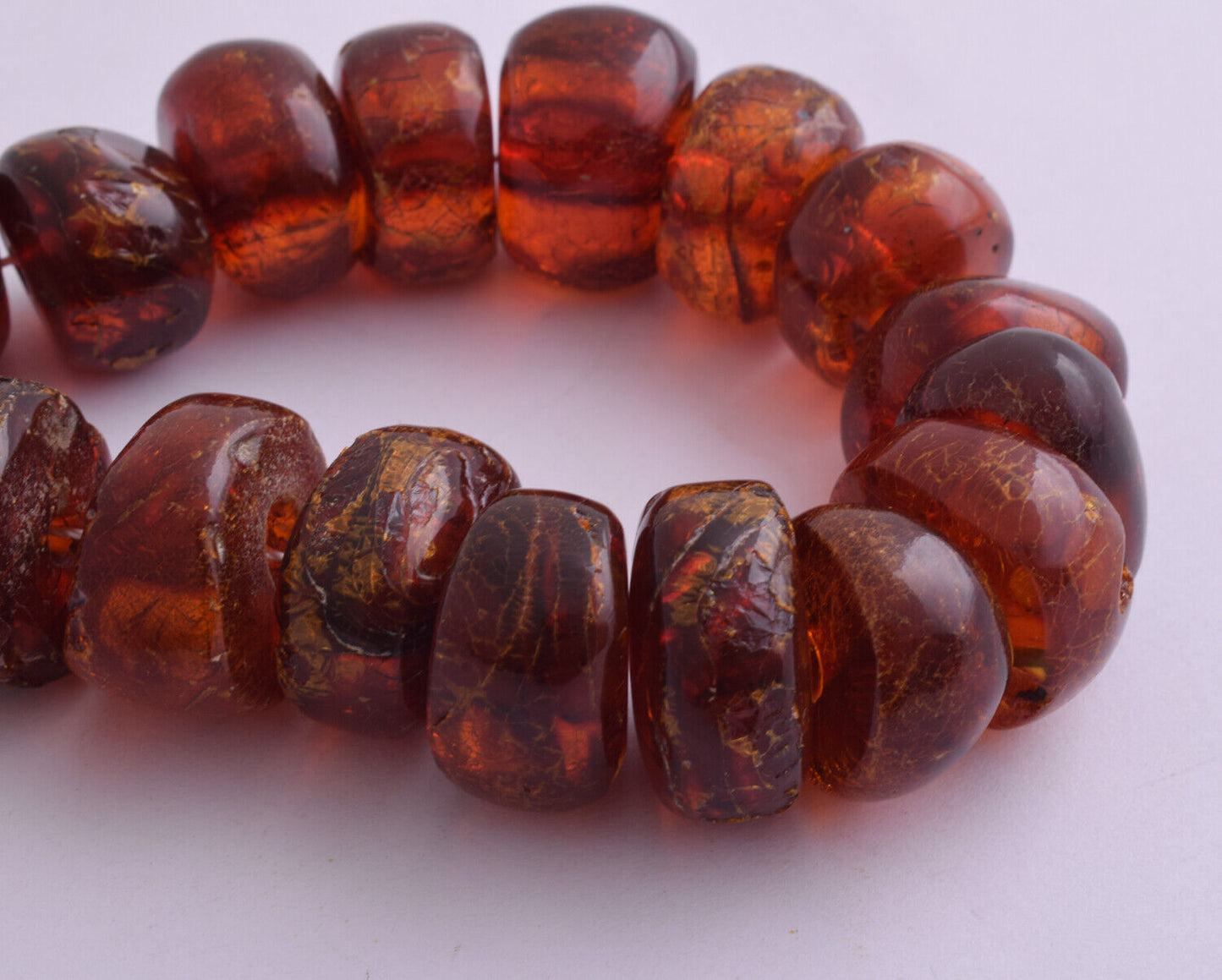 Vintage Natural genuine moroccan berber amber beads-49 gram