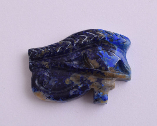 Egyptian Eye of Horus-Hand Carved blue Lapis Lazuli-Protective- 1.5" / 15 gram