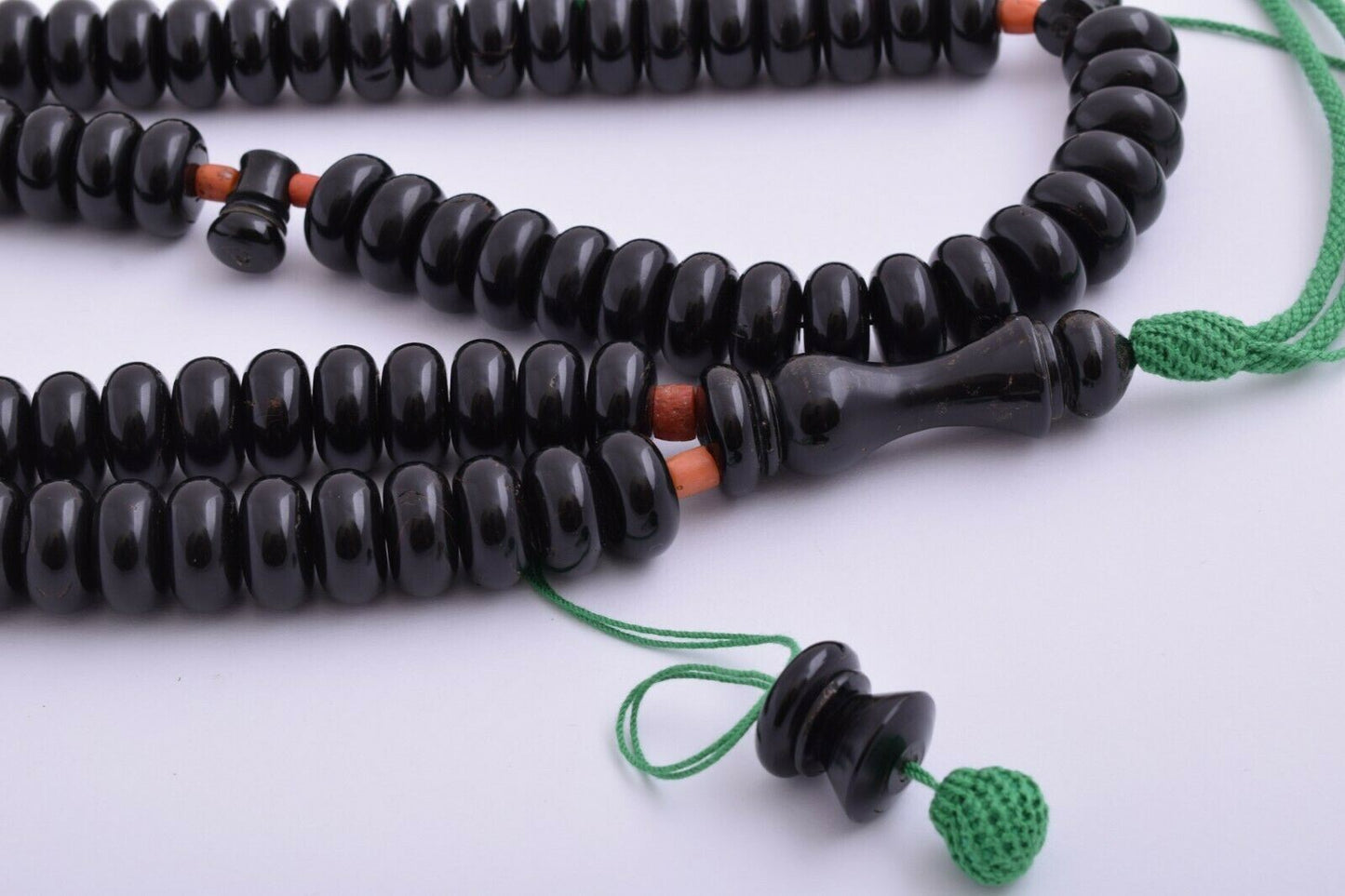 Prayer Beads- Black Coral-Yusr komboloi-Islamic Tasbih-سبحة يسر البحر الاحمر