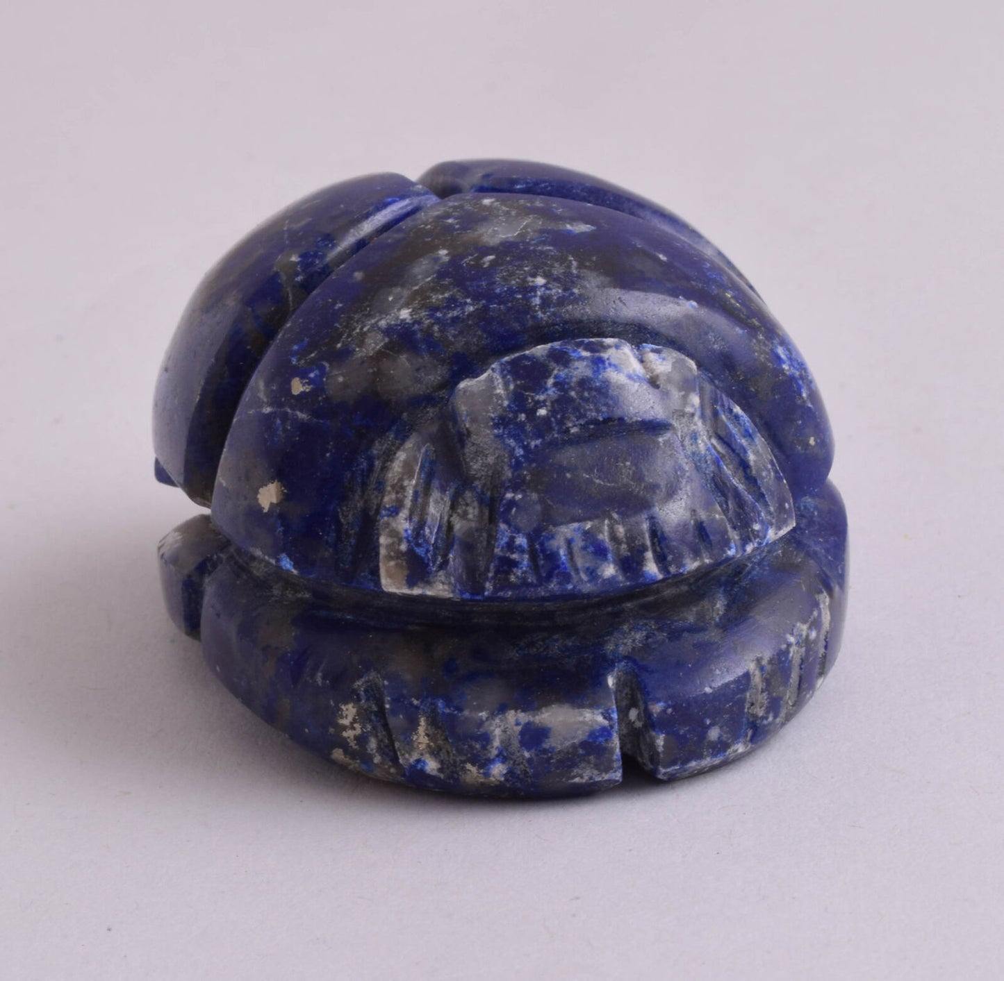 Egyptian Scarab-Carved Egyptian Lapis Lazuli Scarab- 2.3" /  124 gram