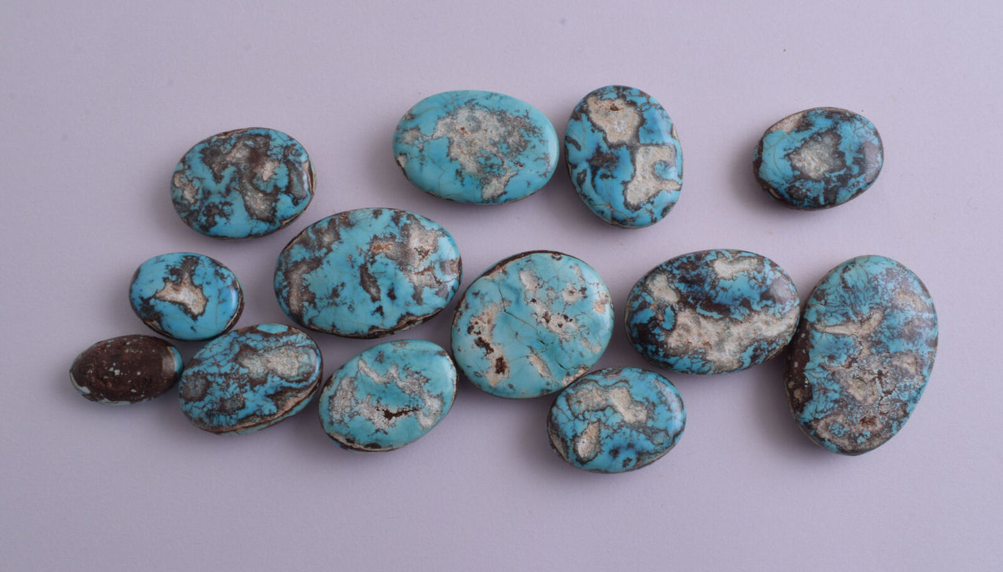 Egyptian Turquoise Cabochon/ 13 Cab cabochon stone- 850 Carats-Lot