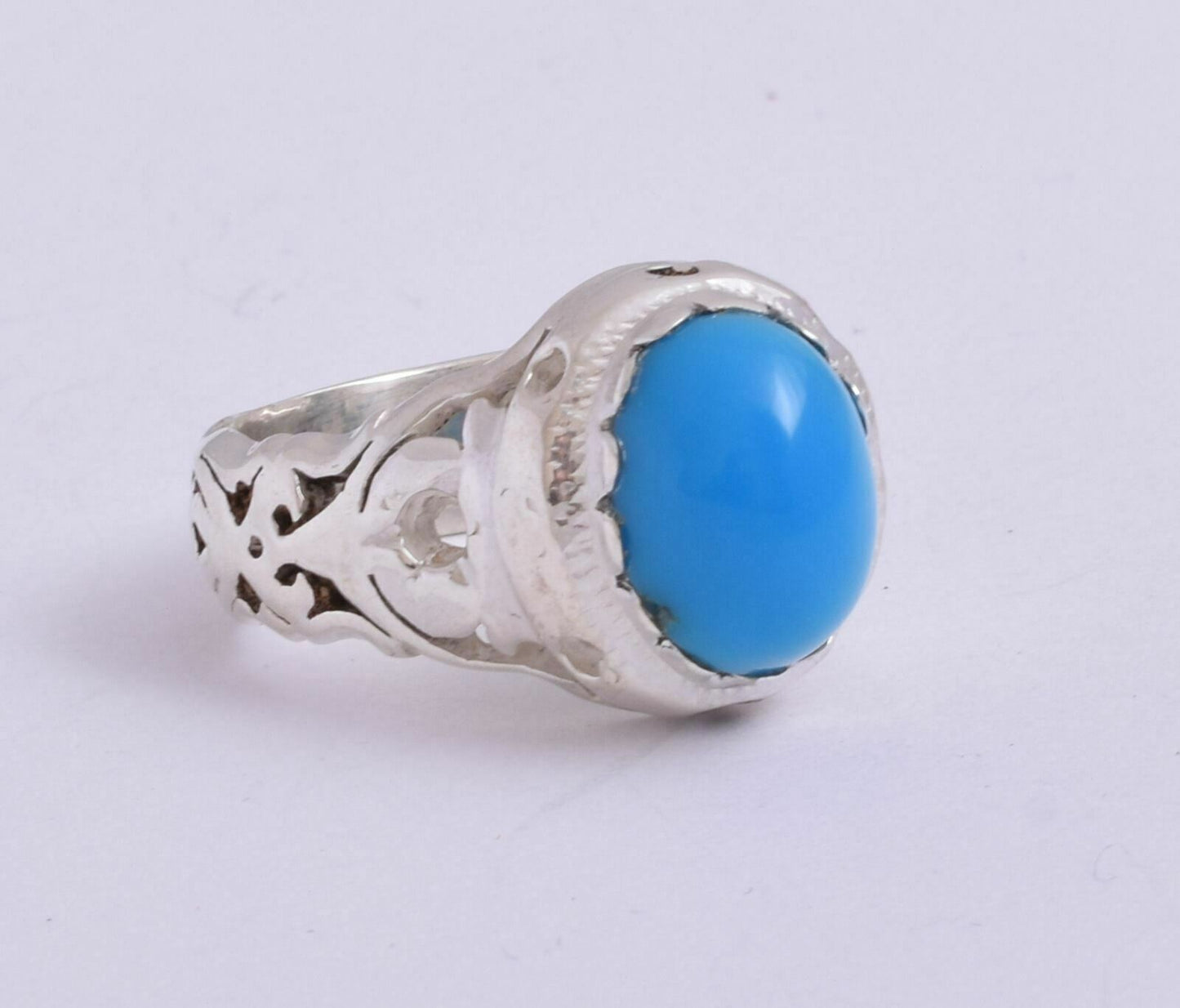 Egyptian Turquoise Sterling silver Men Ring-Middle Eastern